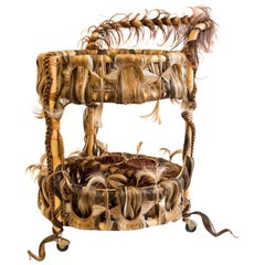 Bar, Precious, rattan and synthetic fibers, Art Modern
