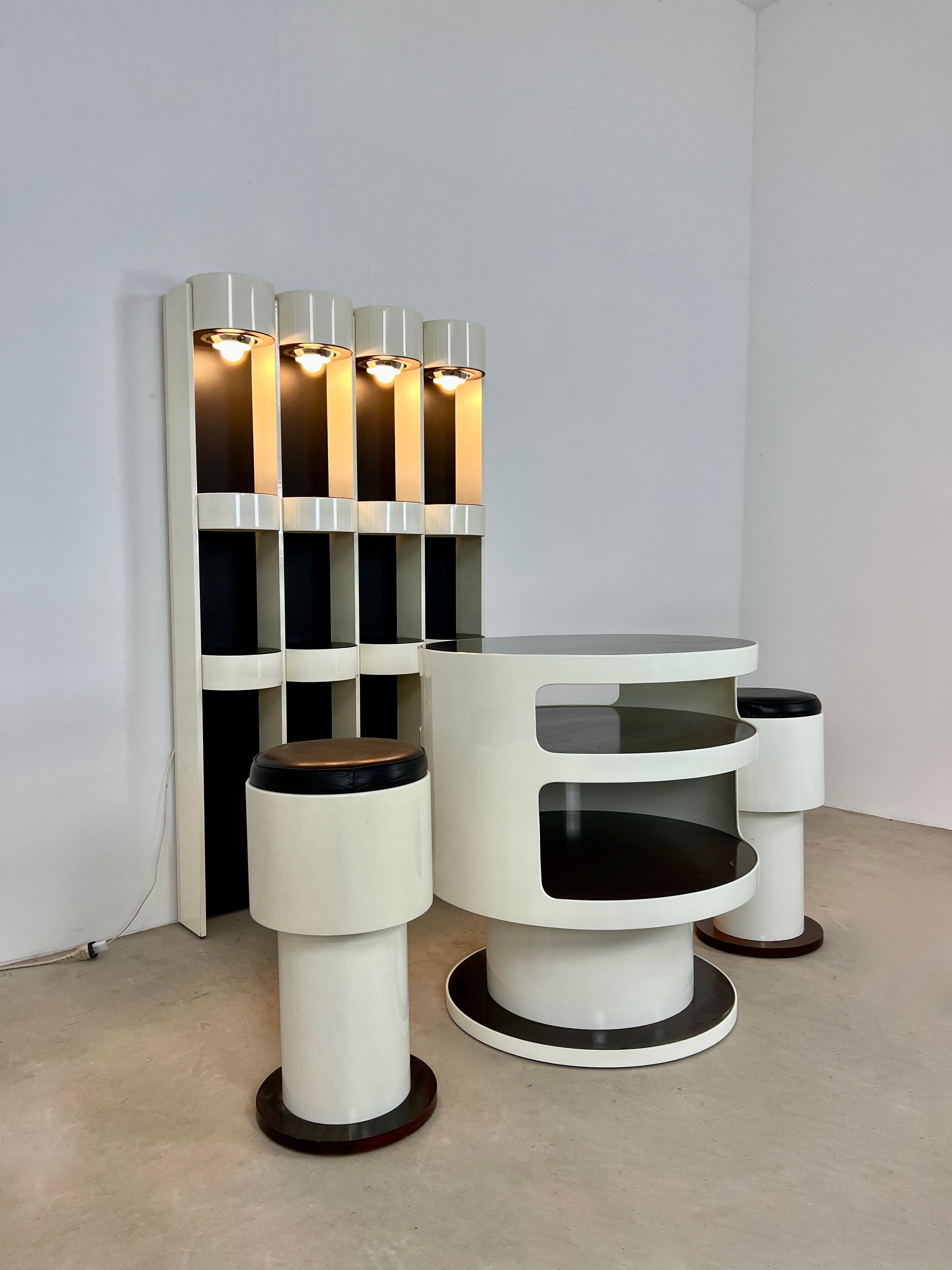 Mid-Century Modern Bar Set by Joe Colombo 1960S