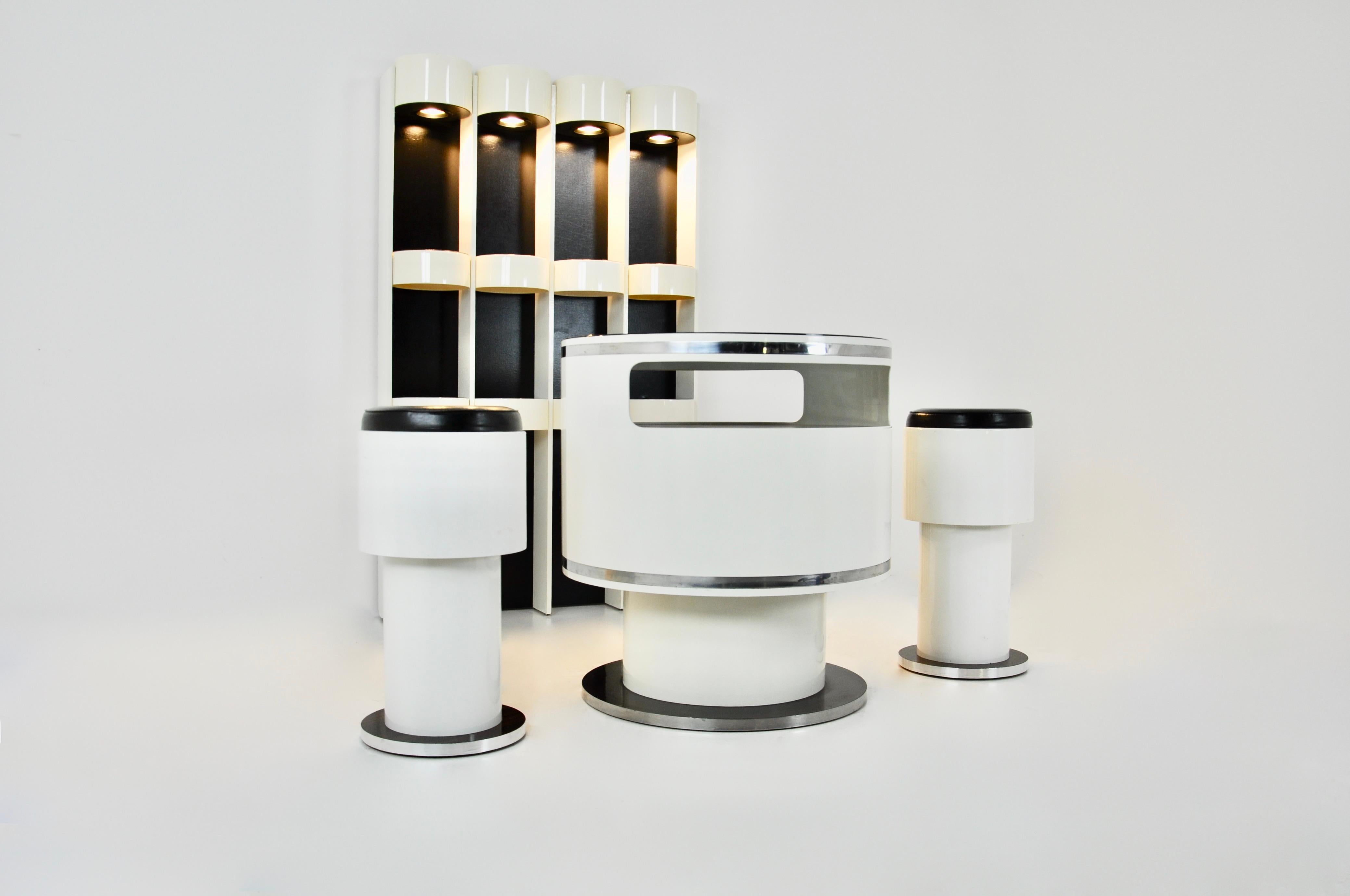 Bar Set by Joe Colombo, 1960s In Good Condition In bruxelles, BE