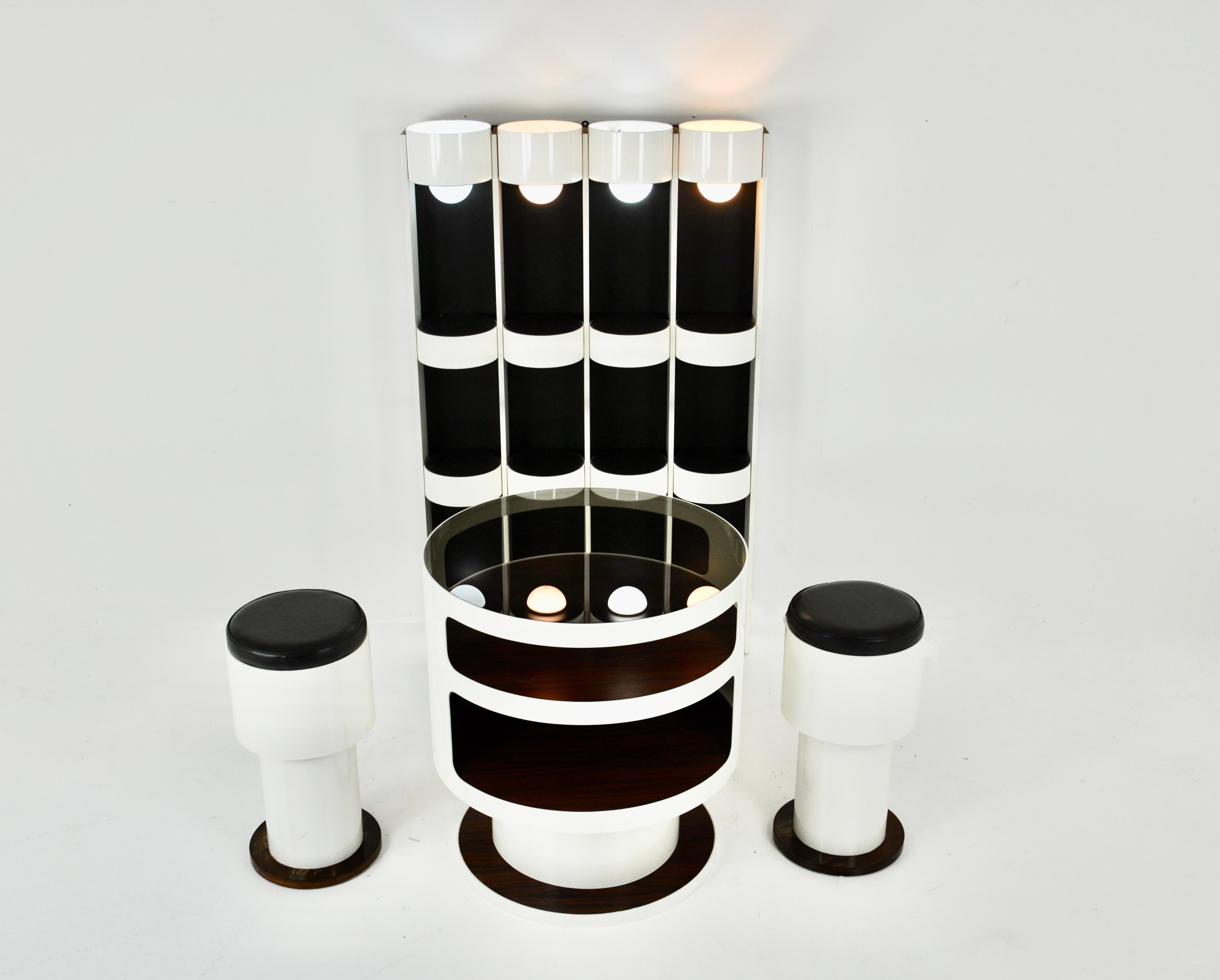 Mid-Century Modern Bar set by Joe Colombo, 1960s