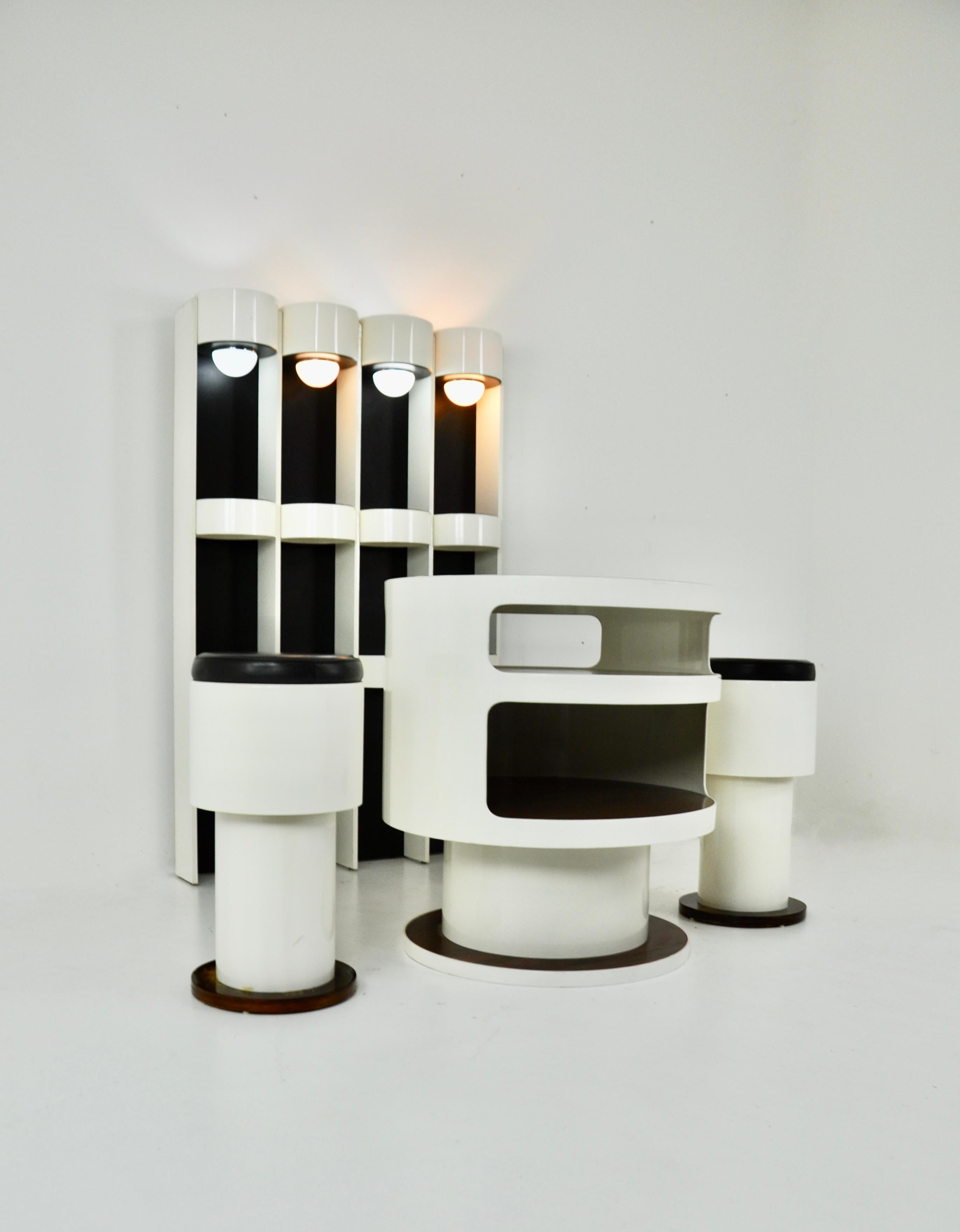 Italian Bar set by Joe Colombo, 1960s