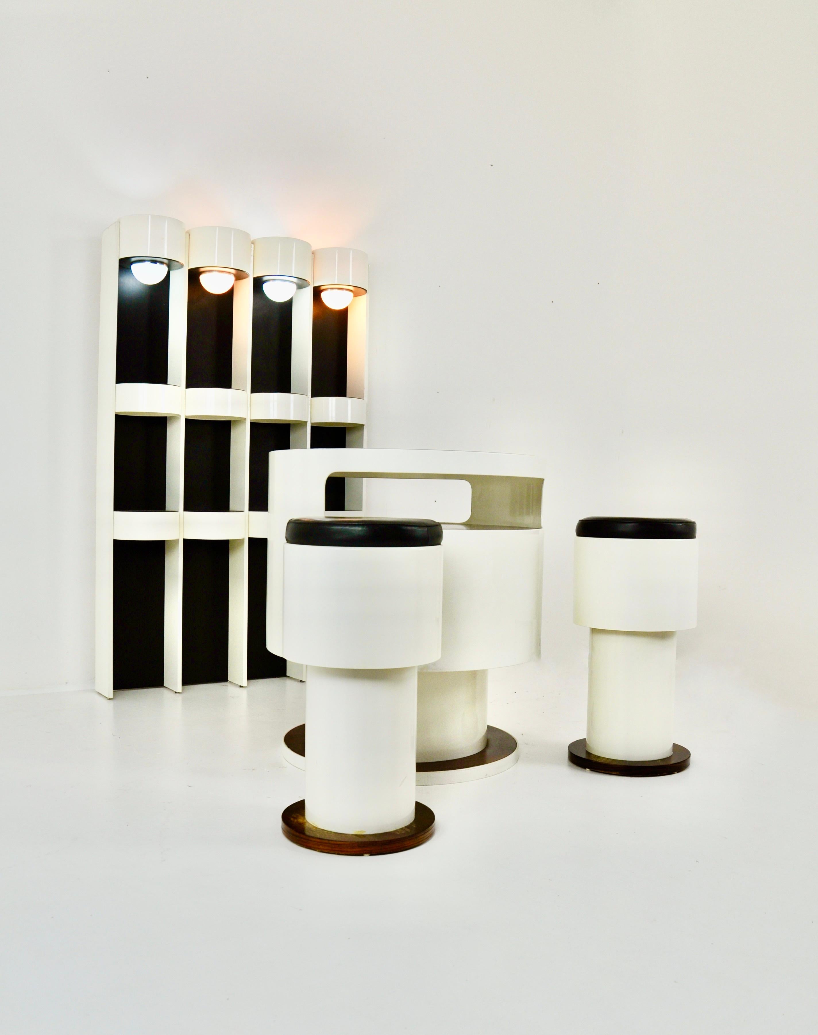 Mid-20th Century Bar set by Joe Colombo, 1960s