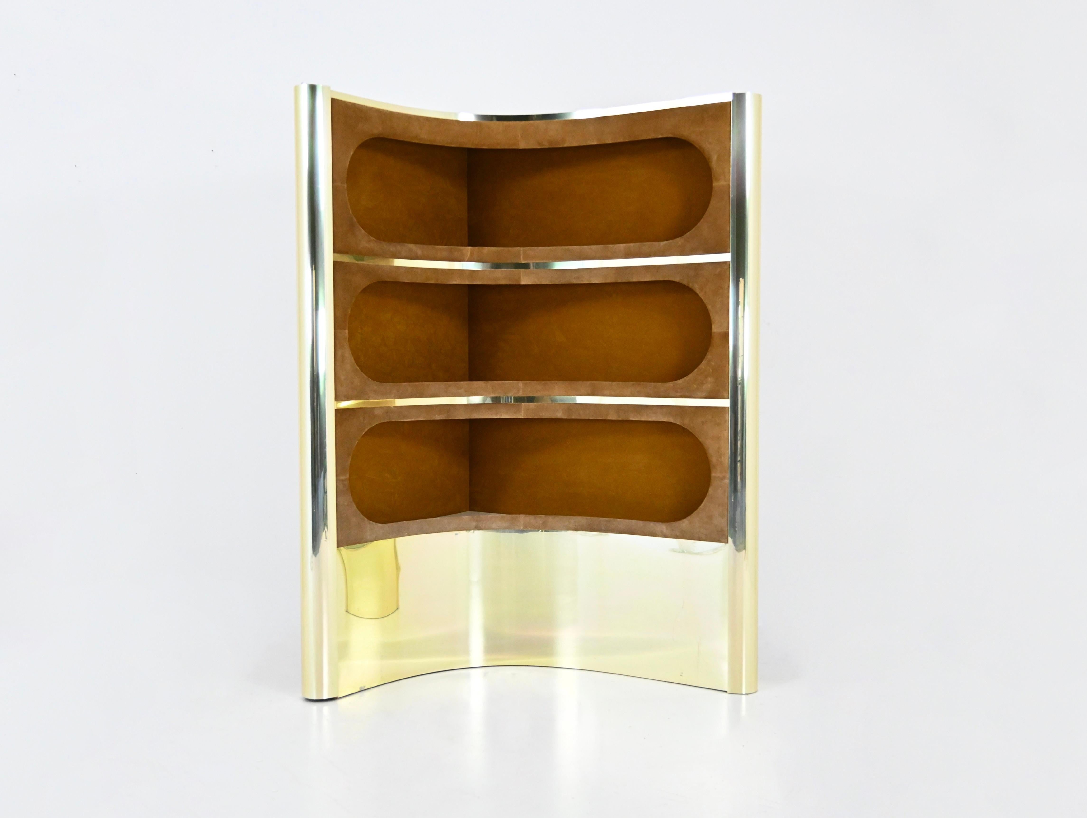 Bar set with 2 stools attributed to Willy Rizzo, 1970s For Sale 5