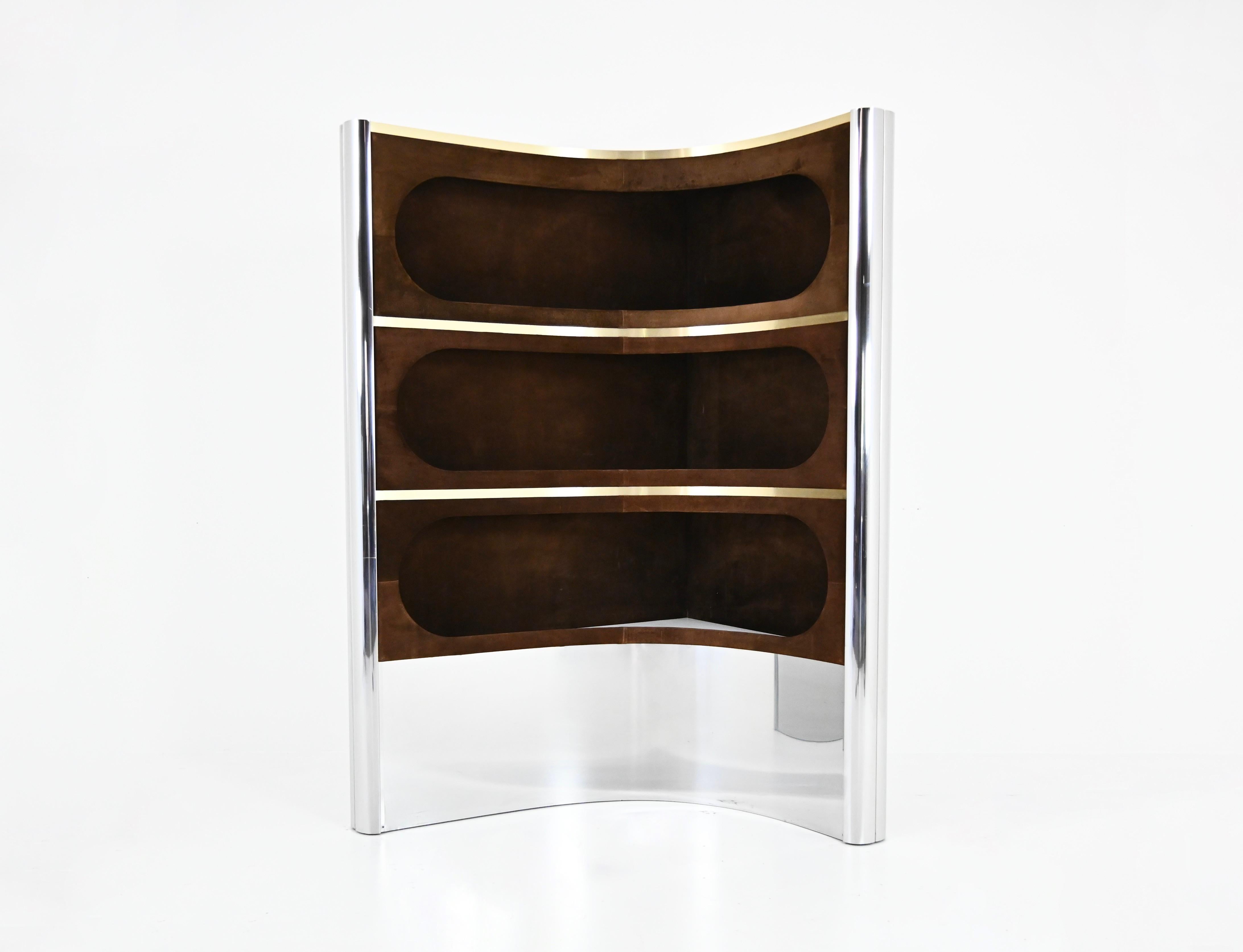 Ensemble de bar avec 2 tabourets attribué à Willy Rizzo, 1970 en vente 8