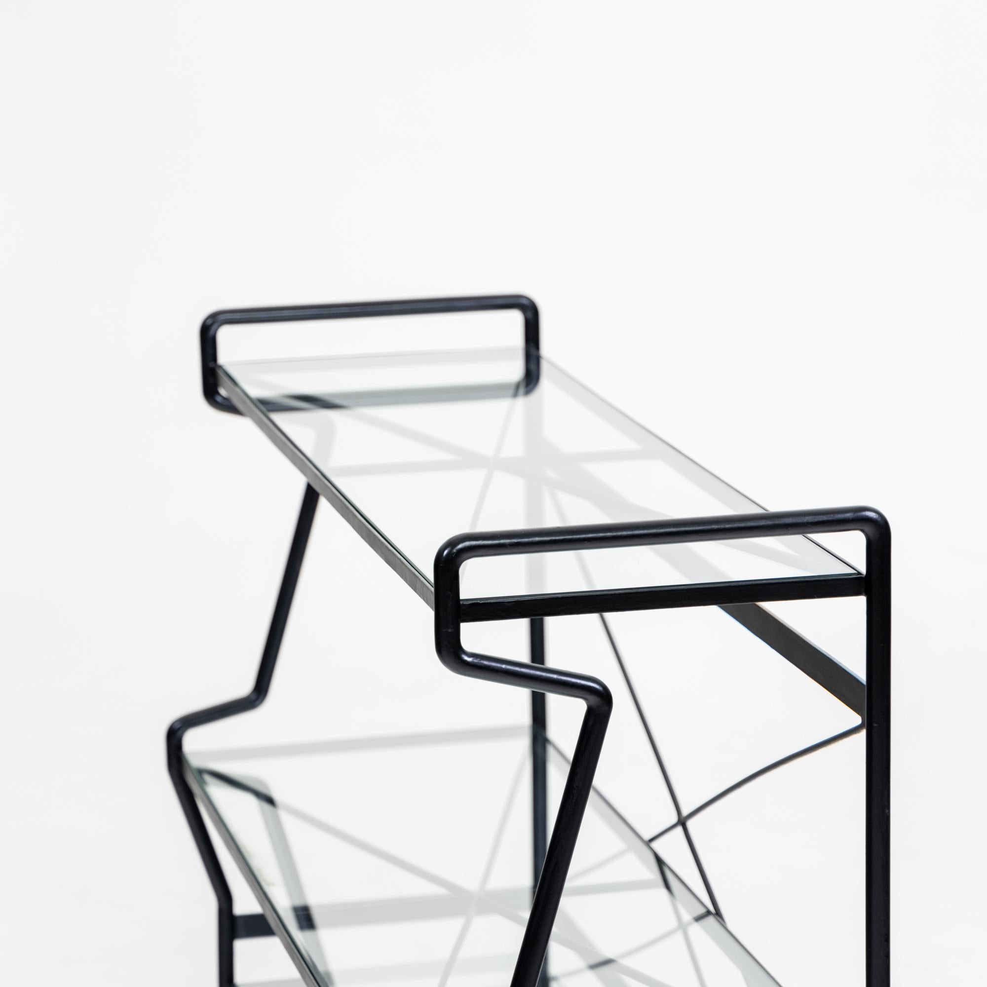 Glass Bar Shelf by Carlo Paccagnini of Ernesto Bianchi  For Sale