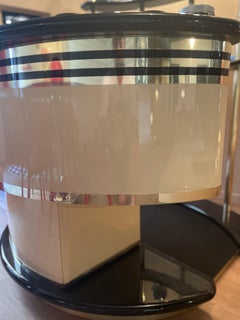 Dry Bar Stilglass Donati Guzzini Mid-century Brass. White Italy 1970 fridge