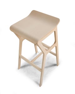 Bar Stoll Nhino in Beechwood Frame and Seat Black for Bar, Restaurant or Home