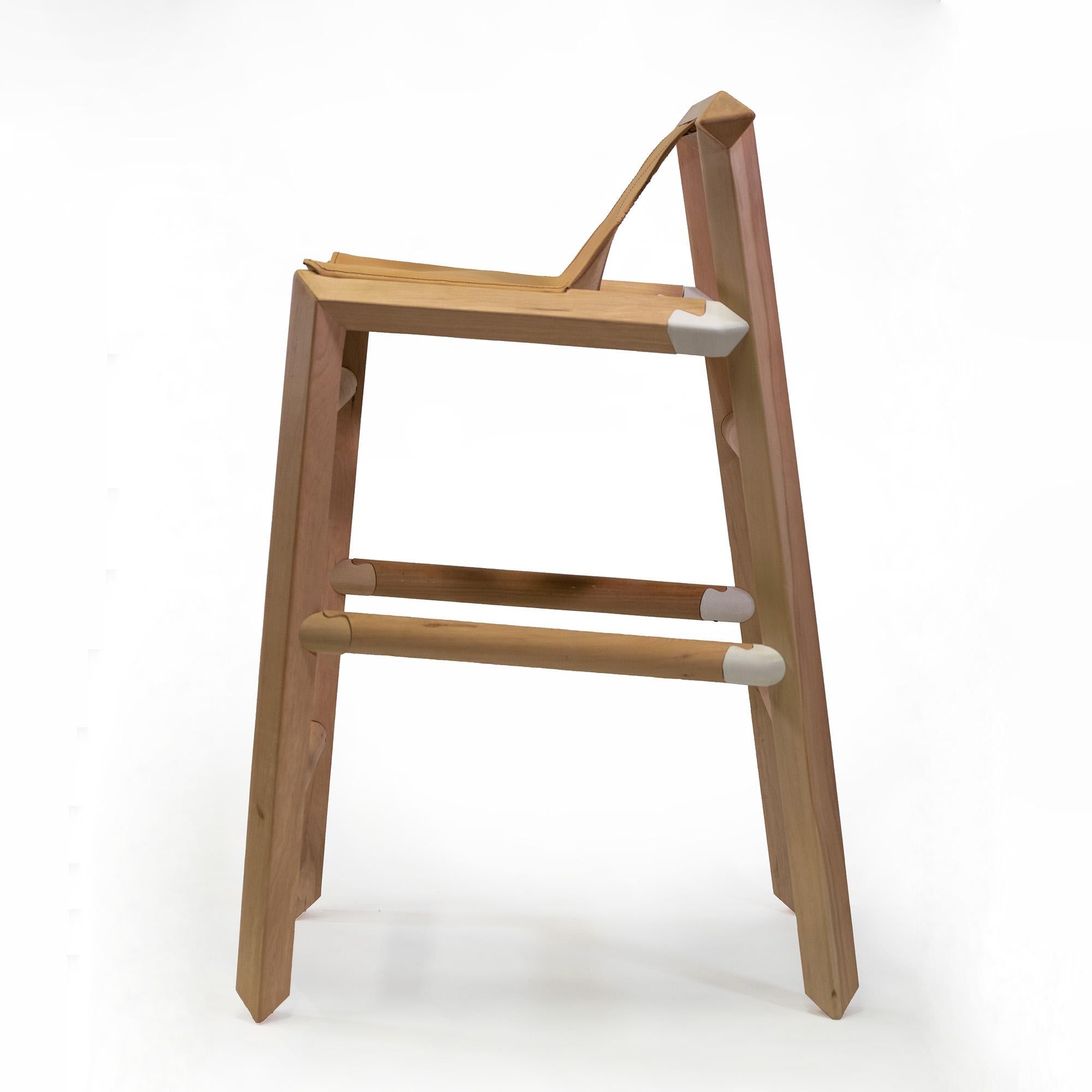 The barstool 1903 was launched at the ICFF - Wanted design fair in 2019, during the New York design week. Each one of those barstools are  made by his creator § team at the espina corona workshop under SLOW MADE standards and with ecological