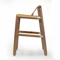 Bar Stool in wood and leather from Patagonia