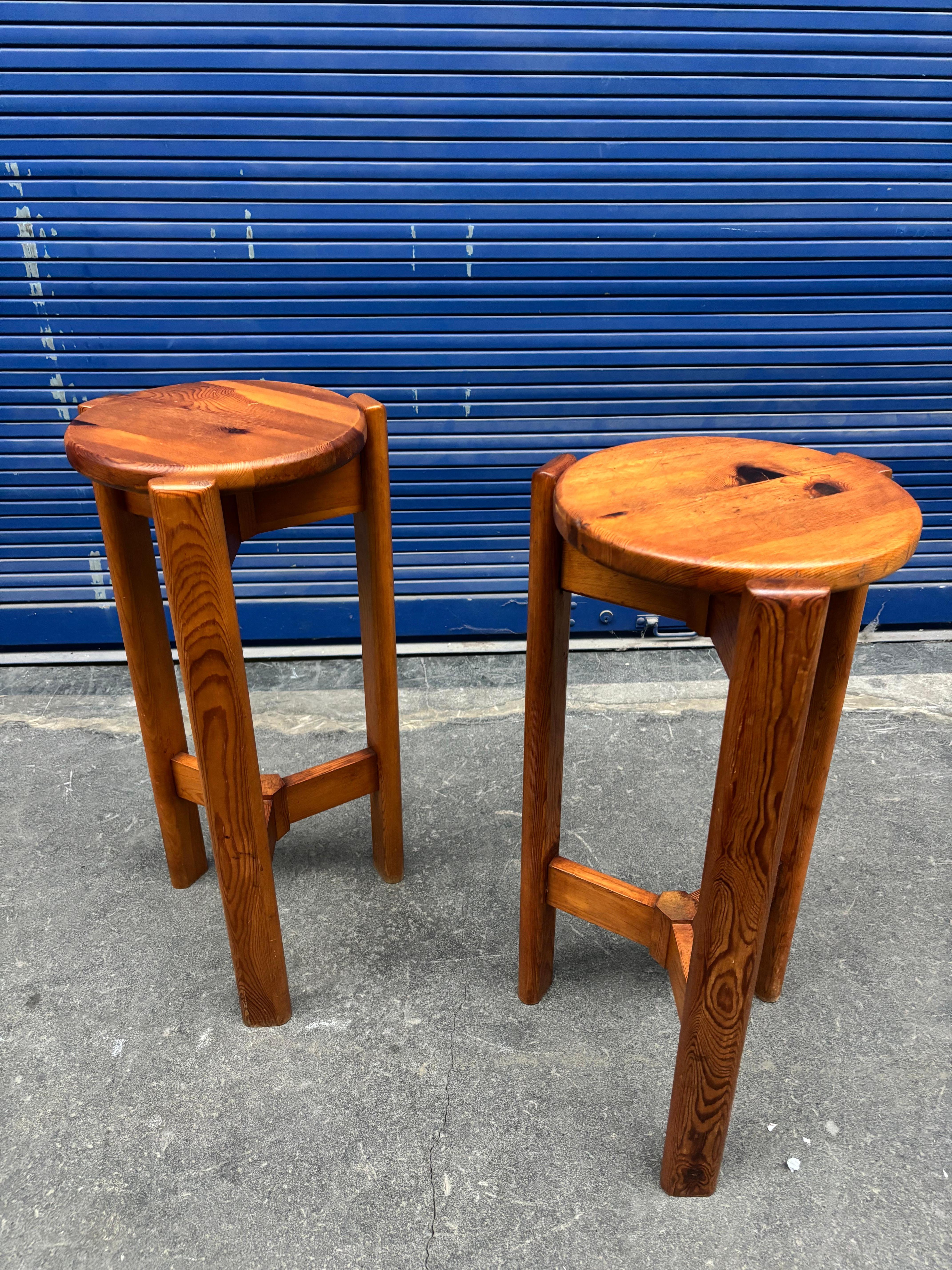 Paire de tabourets de bar, travail des années 50