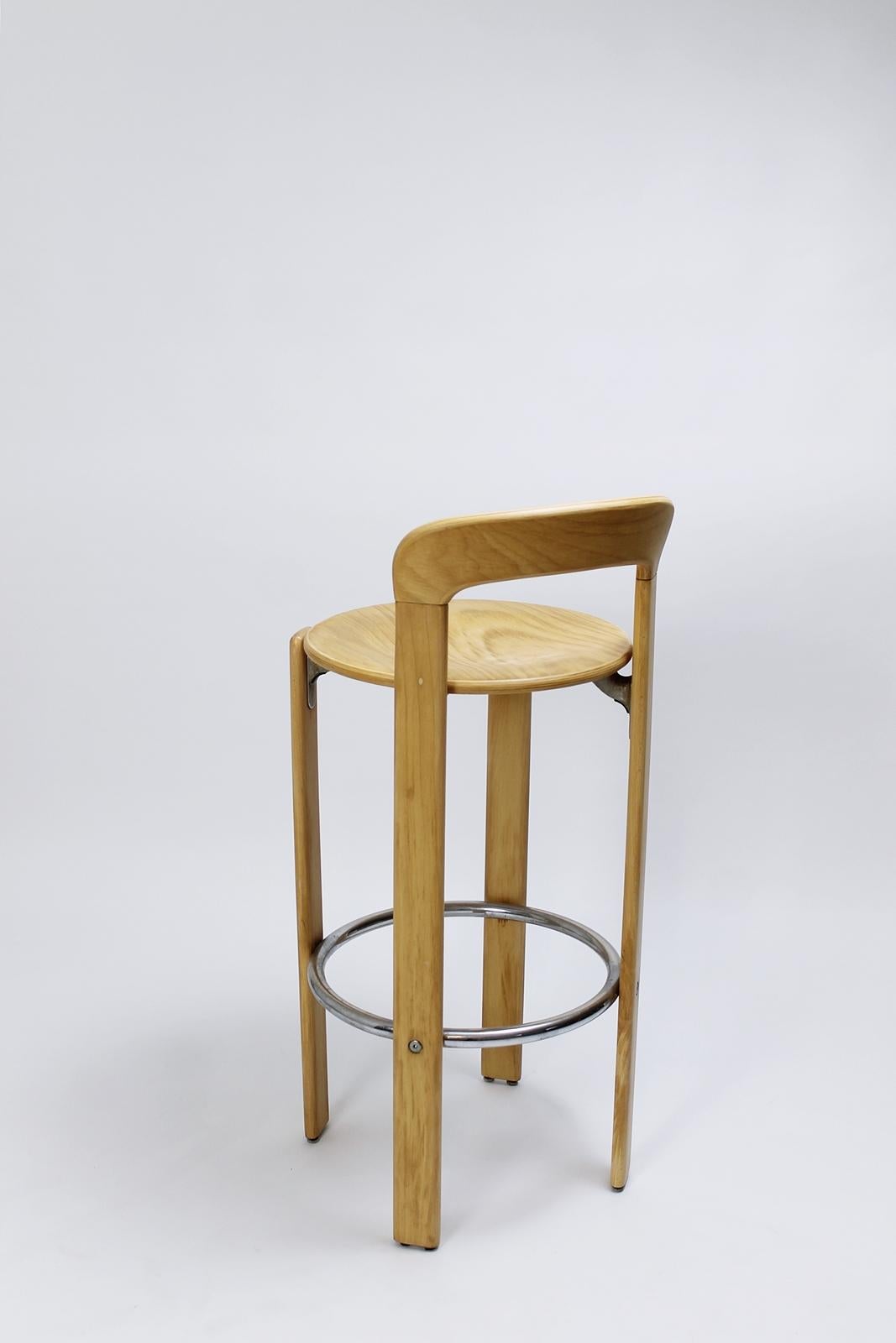 Mid-Century Modern Bar Stool by Bruno Rey for Dietiker Switzerland, 1970