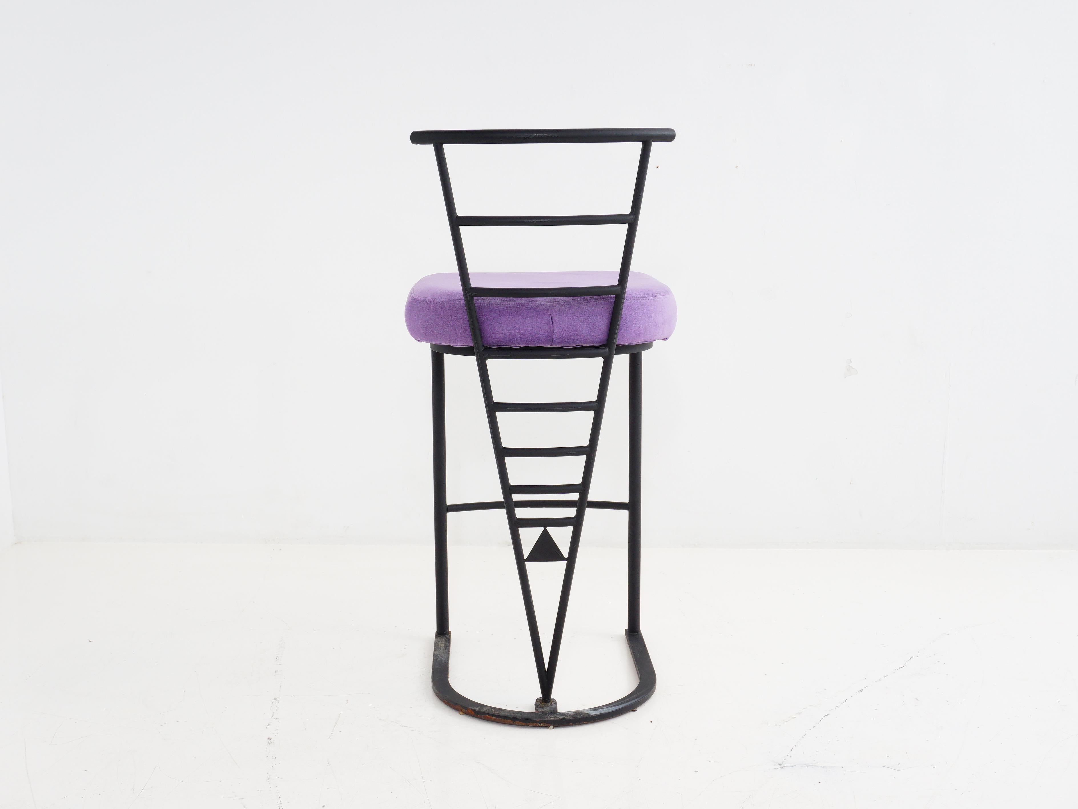 purple velvet bar stools