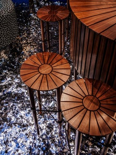 „BAR STOOL FOURAGE“ 60er Jahre inspirierter Barhocker von FABIAN FREYTAG STUDIO