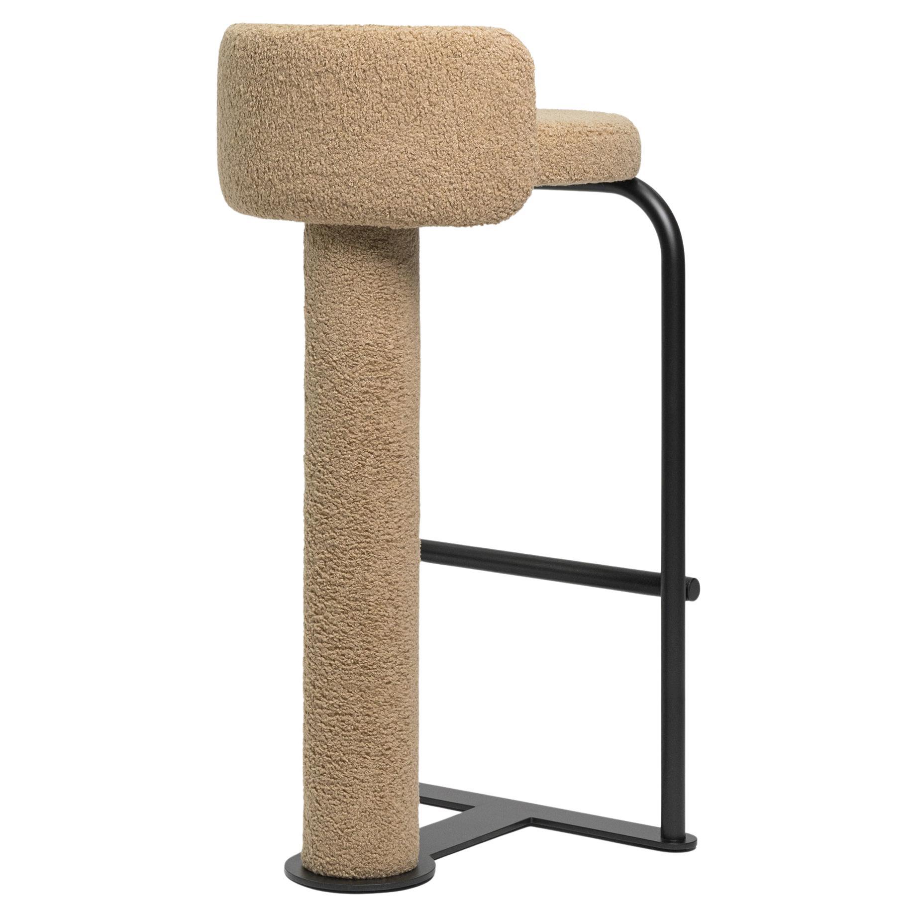 Bar Stool Fox in Oreo Fabric by Woo