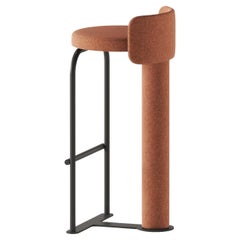 Taburete de bar Fox by Woo en color Naranja by Fabric Woolland