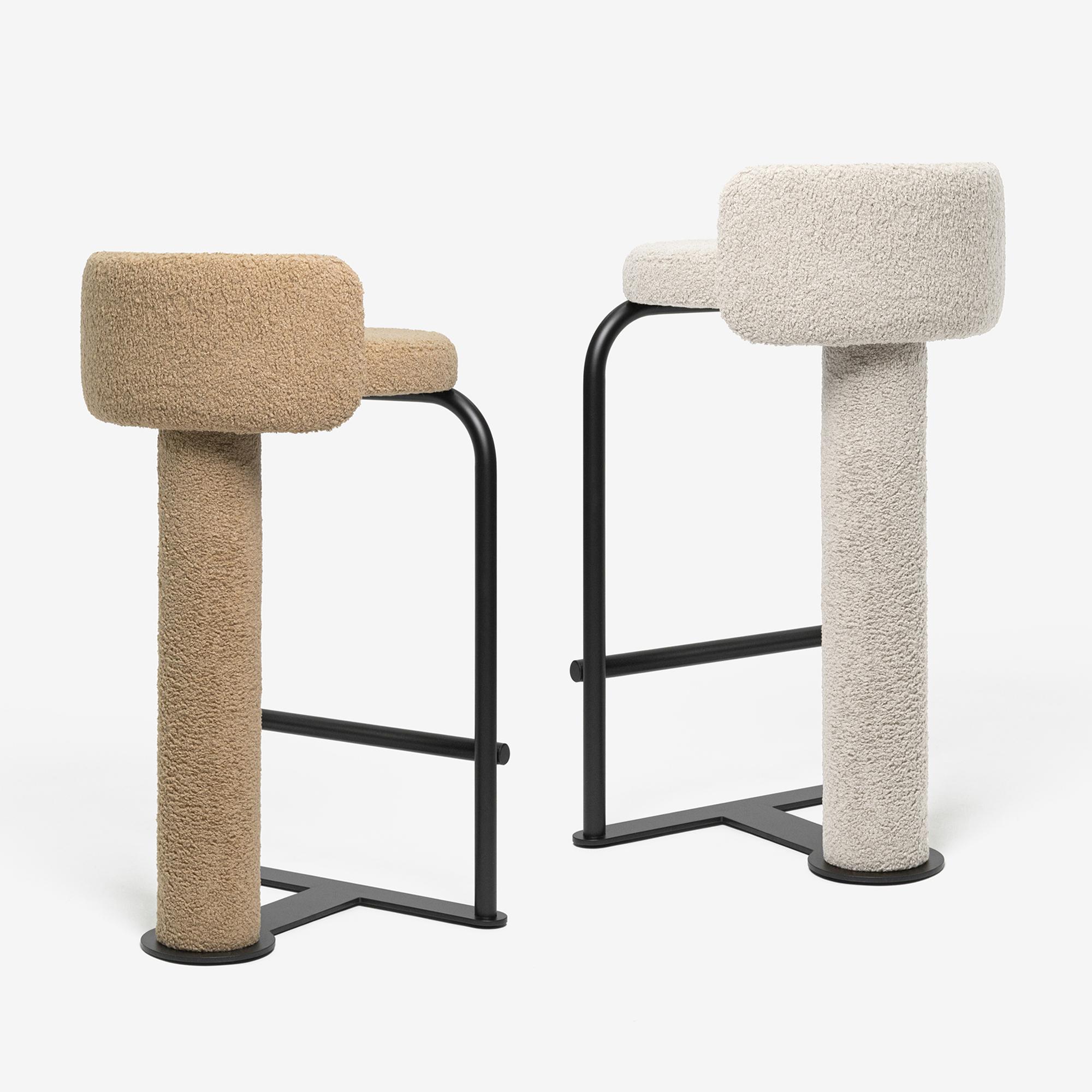 fox on stool
