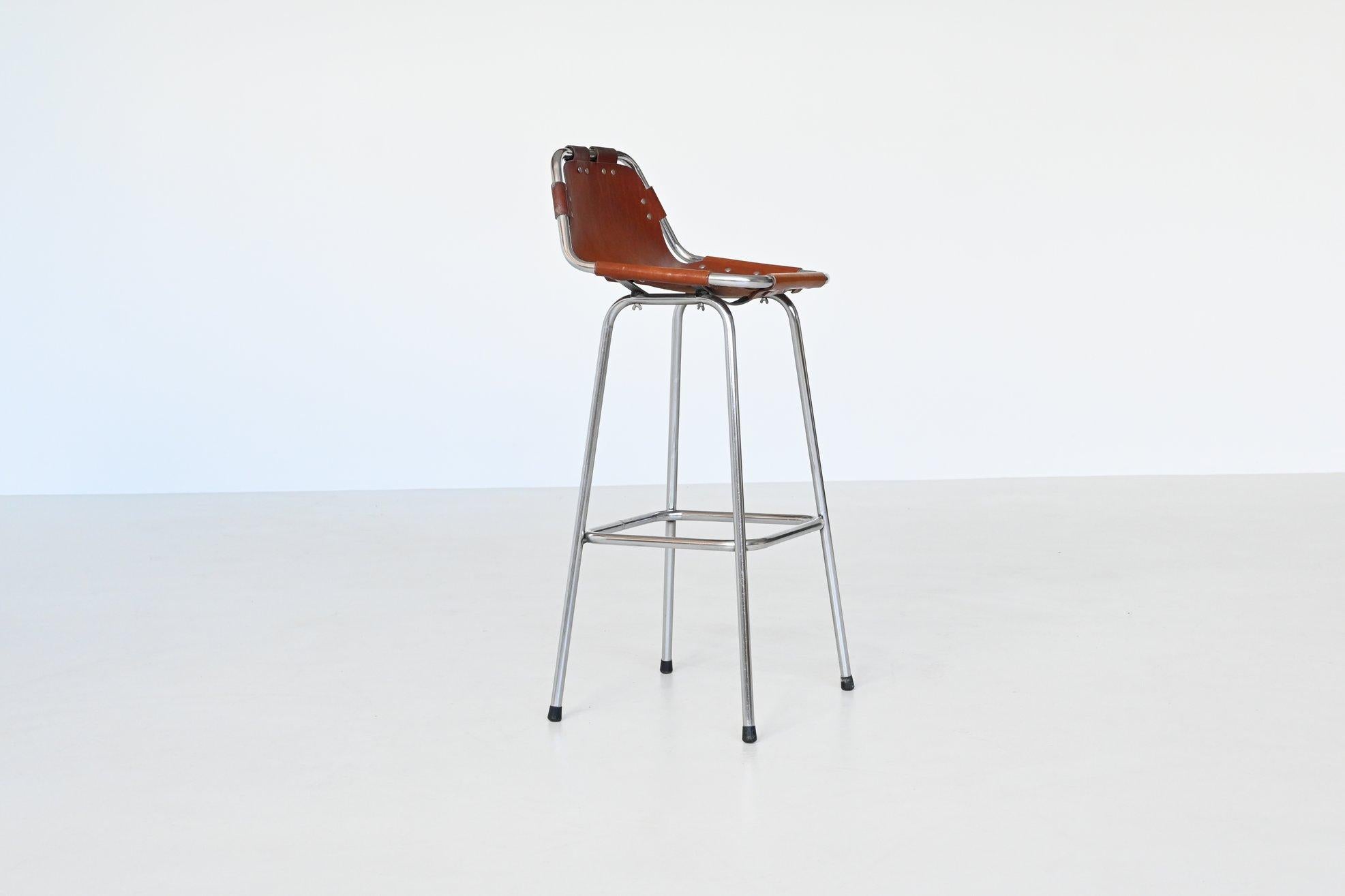 Bar stool selected by Charlotte Perriand for Les Arcs Ski Resort France 1960 In Good Condition In Etten-Leur, NL