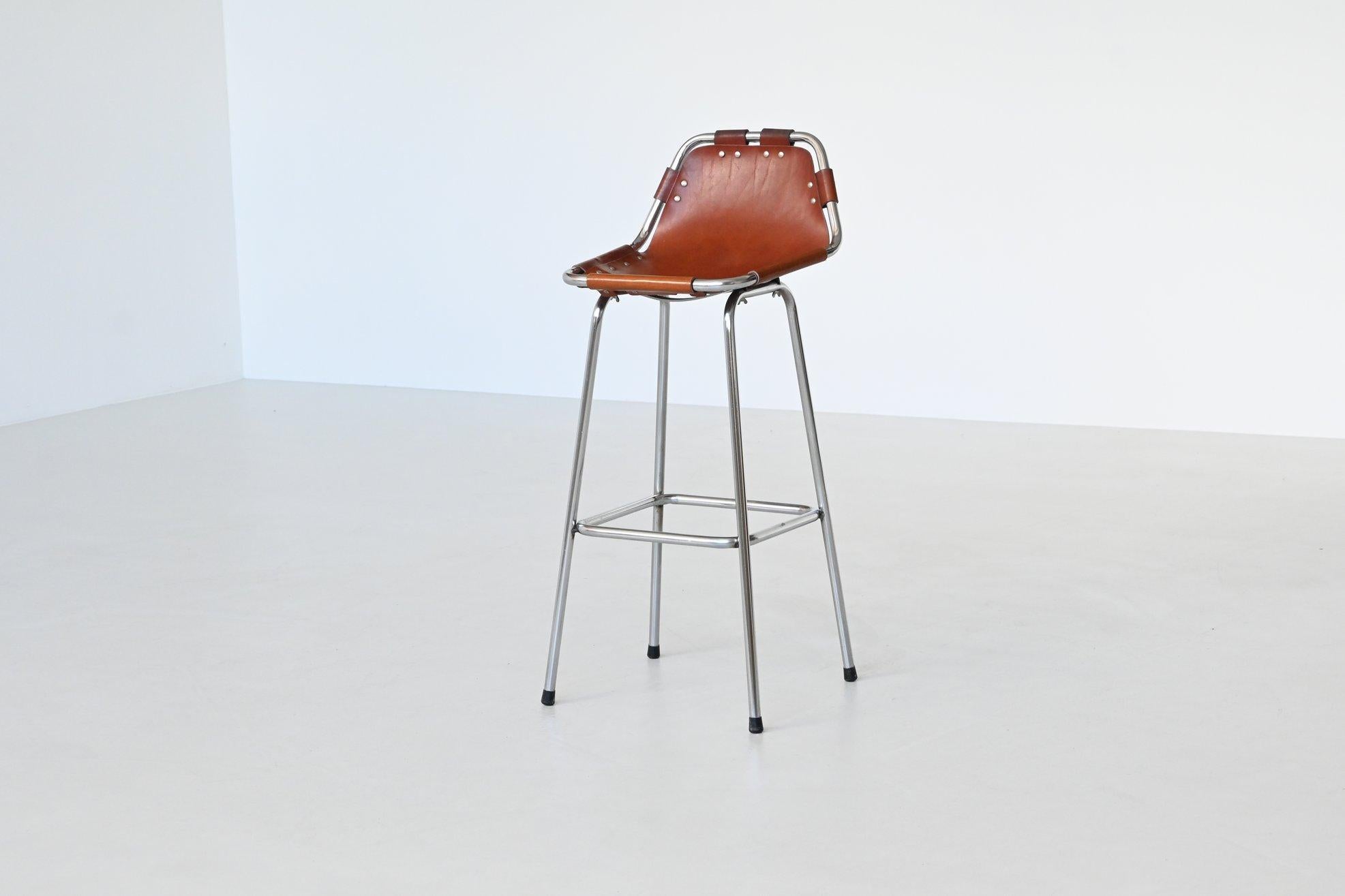 Mid-20th Century Bar stool selected by Charlotte Perriand for Les Arcs Ski Resort France 1960