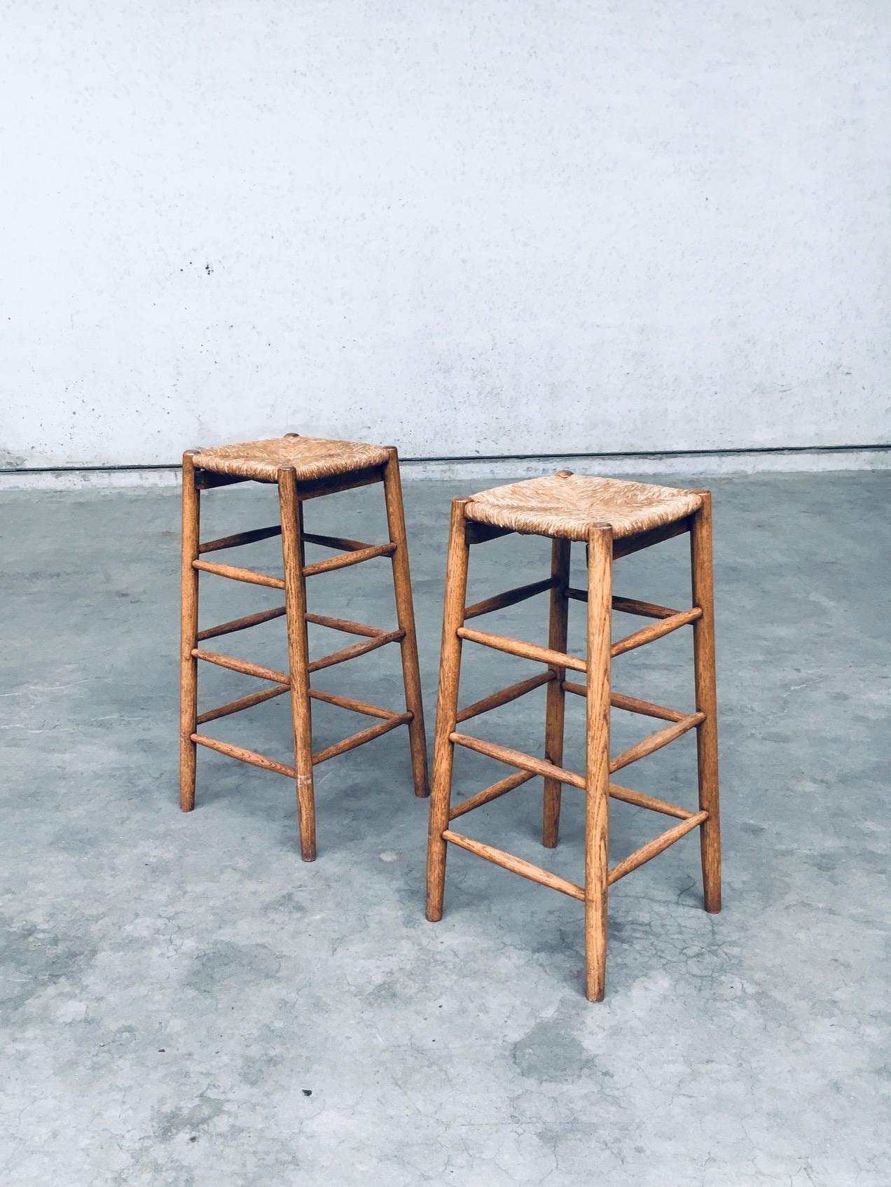 Mid-20th Century Bar Stool set in the style of Charlotte Perriand, France 1950's For Sale