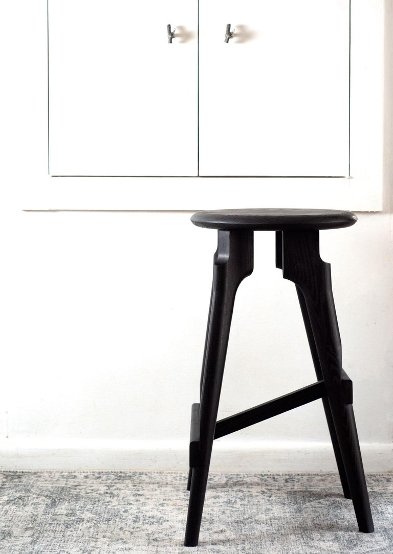 Bar Stool Solid Wood with Foot Rest Beautiful Joinery and Finish For