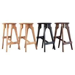Bar Stool Solid Wood with Foot Rest Beautiful Joinery and Finish