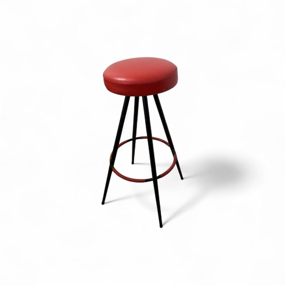 British Bar Stool Vintage Design 1950 For Sale