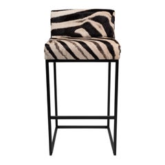 Taburete de bar - Piel de cebra