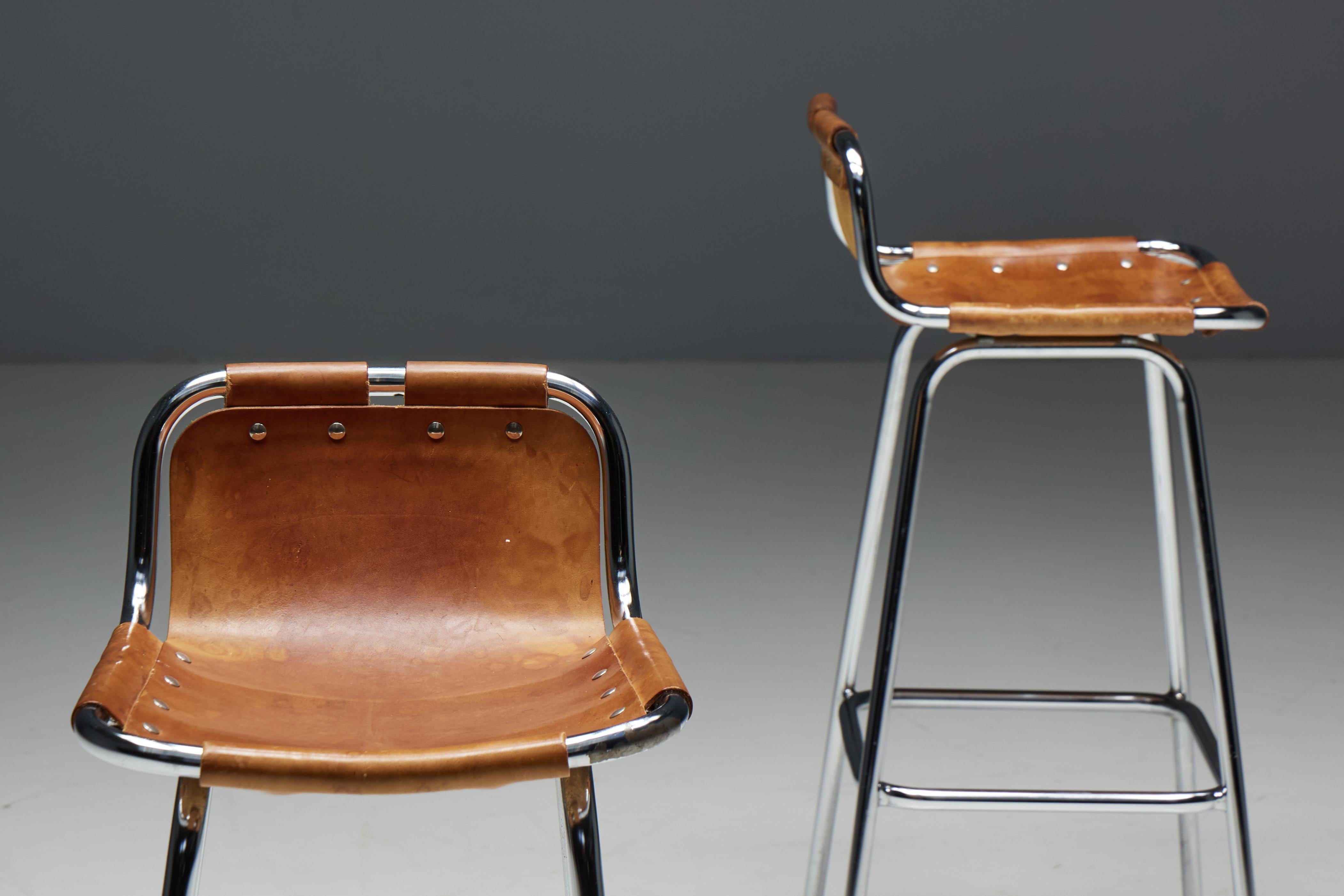 Bar Stools by Charlotte Perriand for Les Arcs, France, 1960s For Sale 4