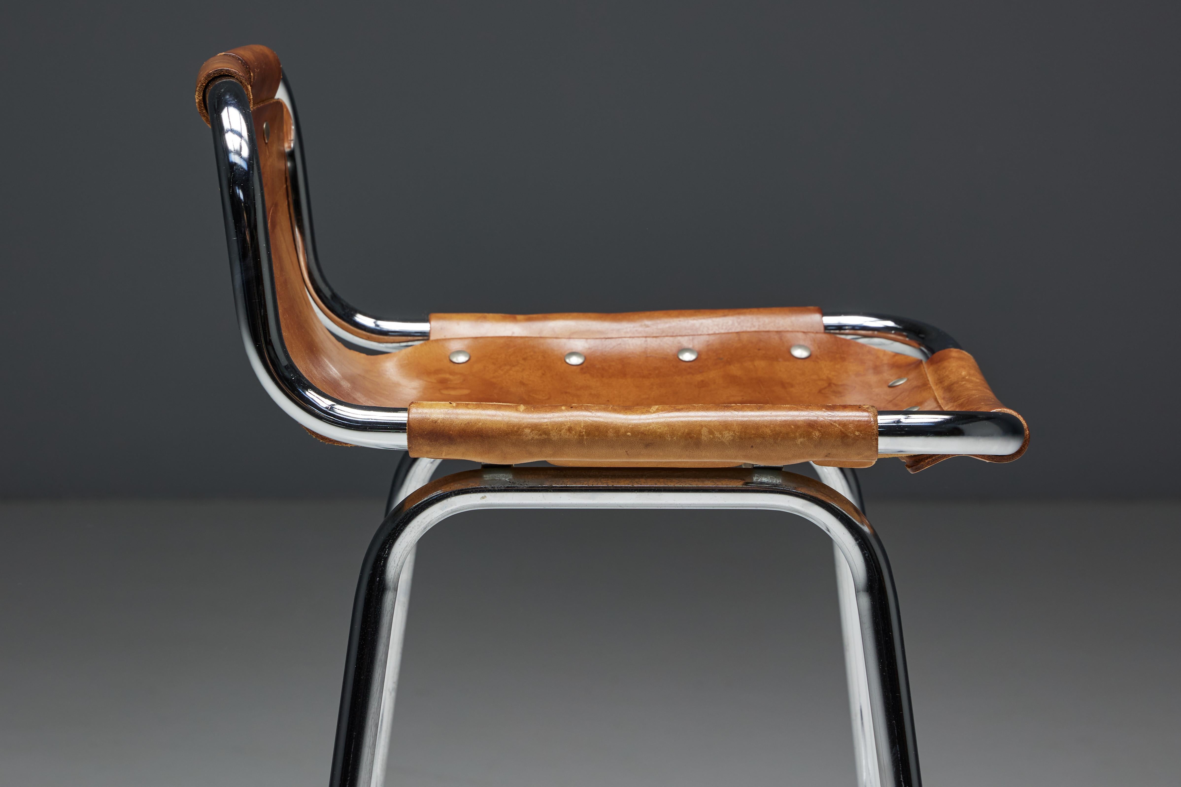 Bar Stools by Charlotte Perriand for Les Arcs, France, 1960s For Sale 5