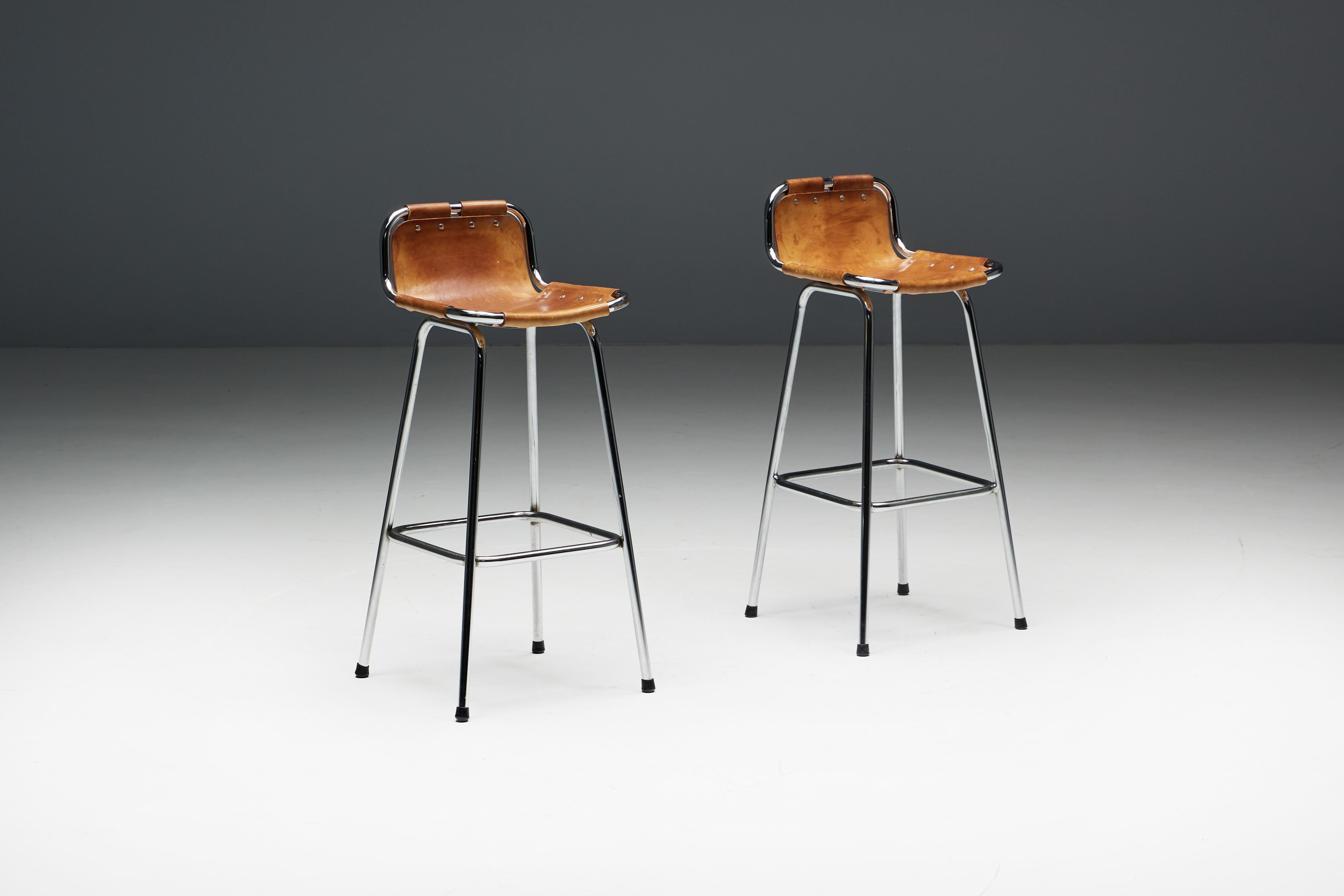 Bar Stools by Charlotte Perriand for Les Arcs, France, 1960s For Sale 6