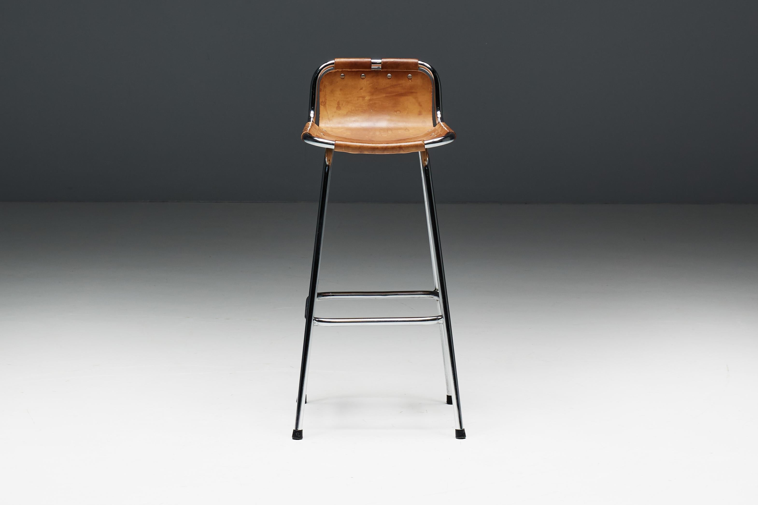 Bar Stools by Charlotte Perriand for Les Arcs, France, 1960s For Sale 7