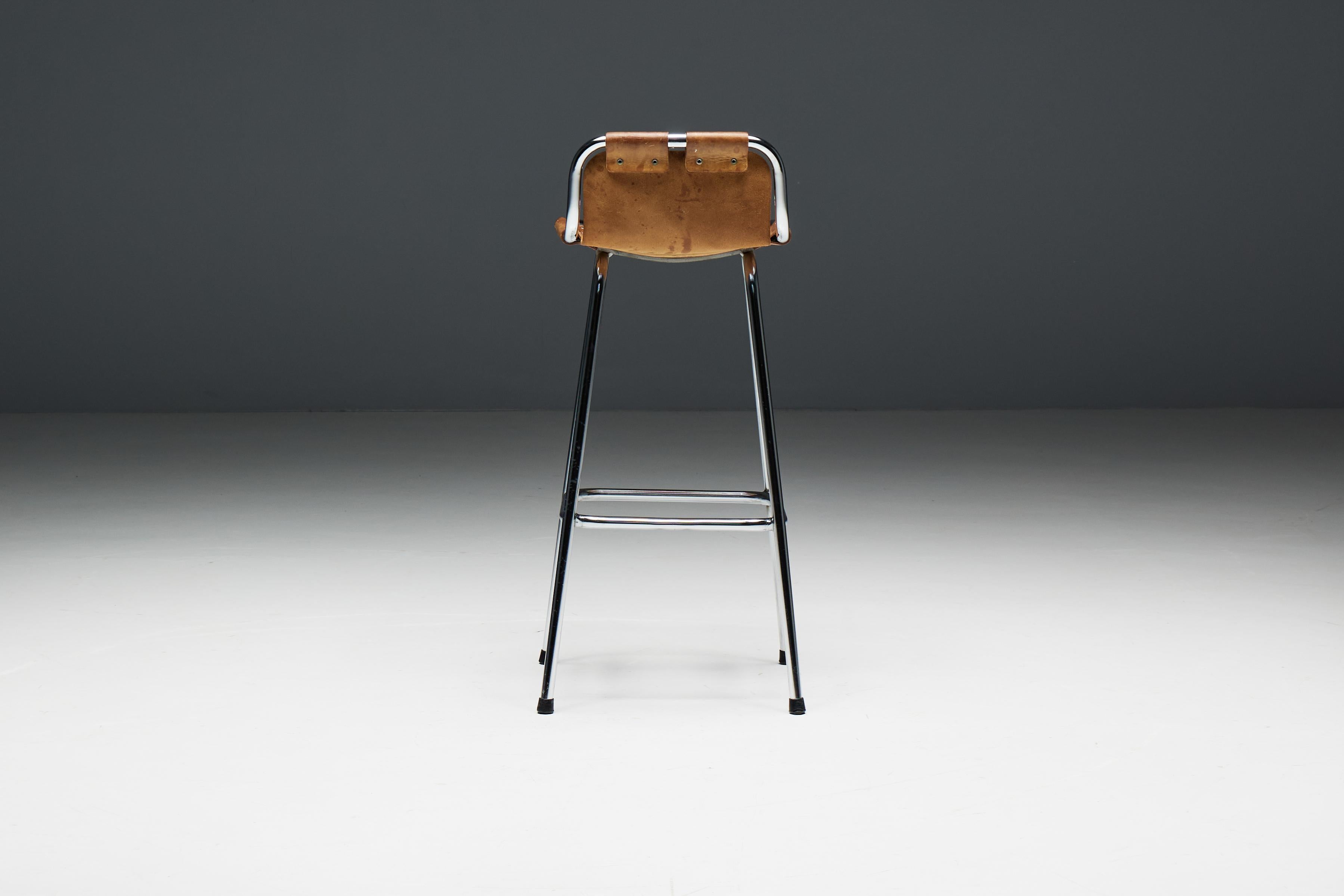 Bar Stools by Charlotte Perriand for Les Arcs, France, 1960s For Sale 10