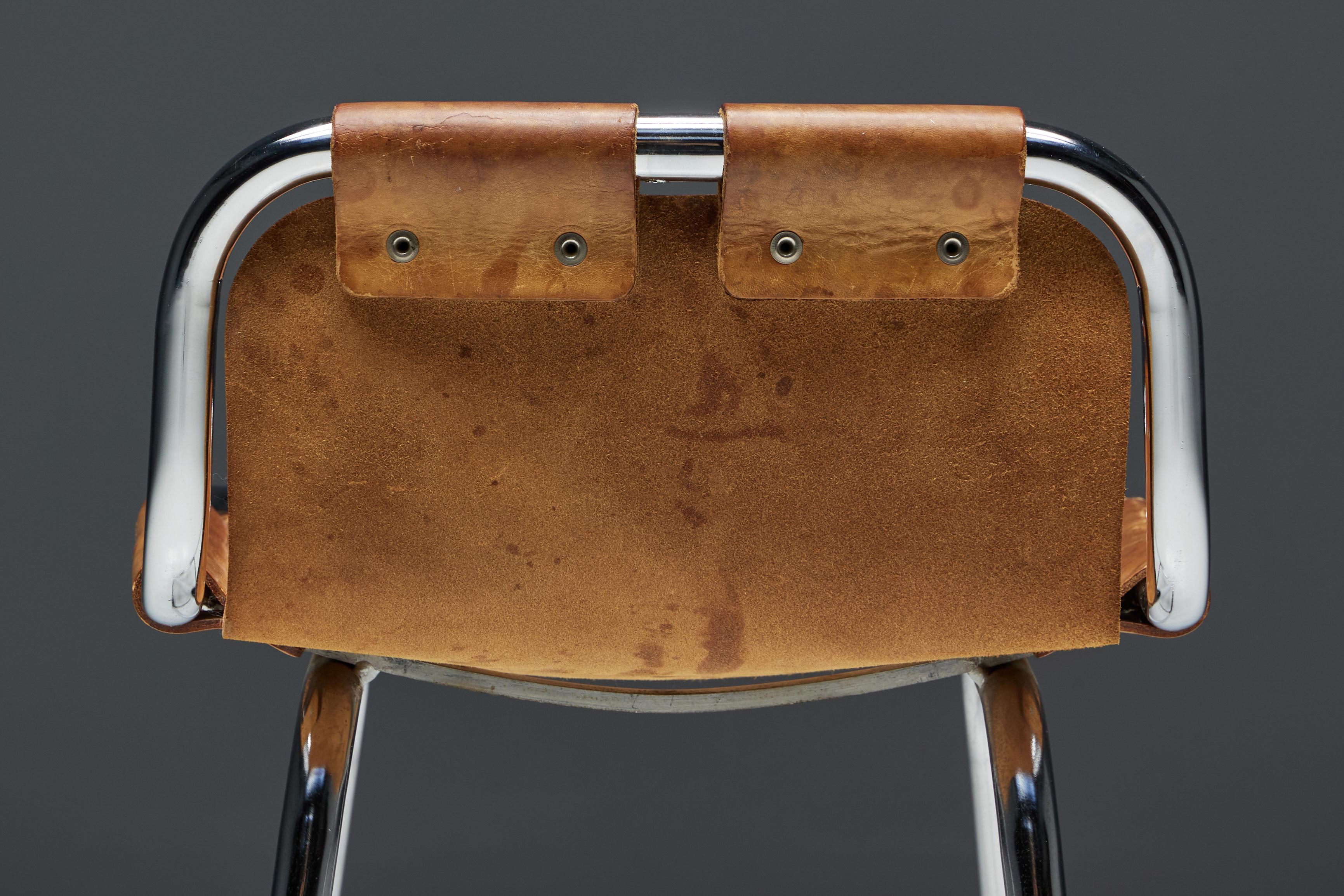 Bar Stools by Charlotte Perriand for Les Arcs, France, 1960s For Sale 11