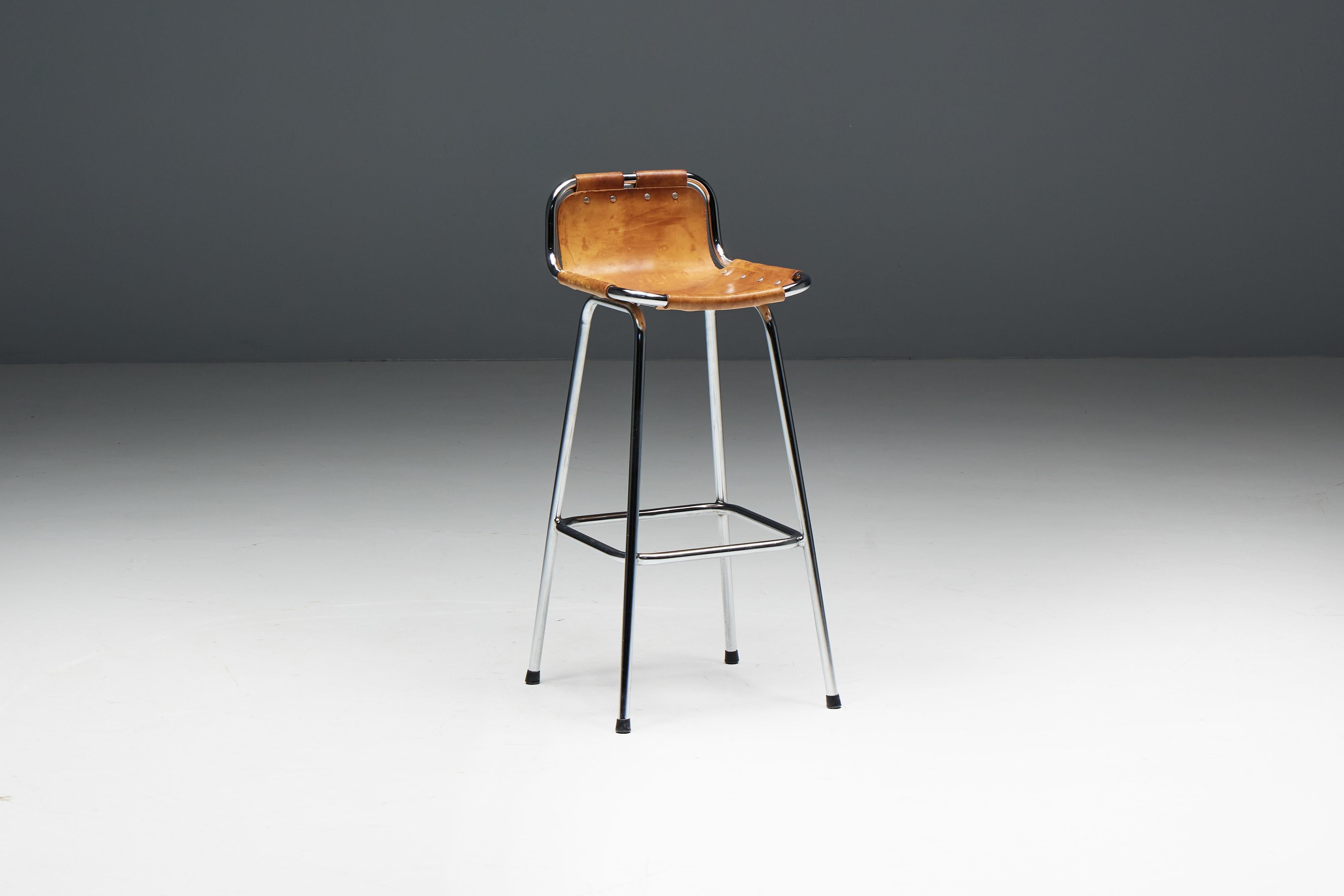 Bar Stools by Charlotte Perriand for Les Arcs, France, 1960s For Sale 12
