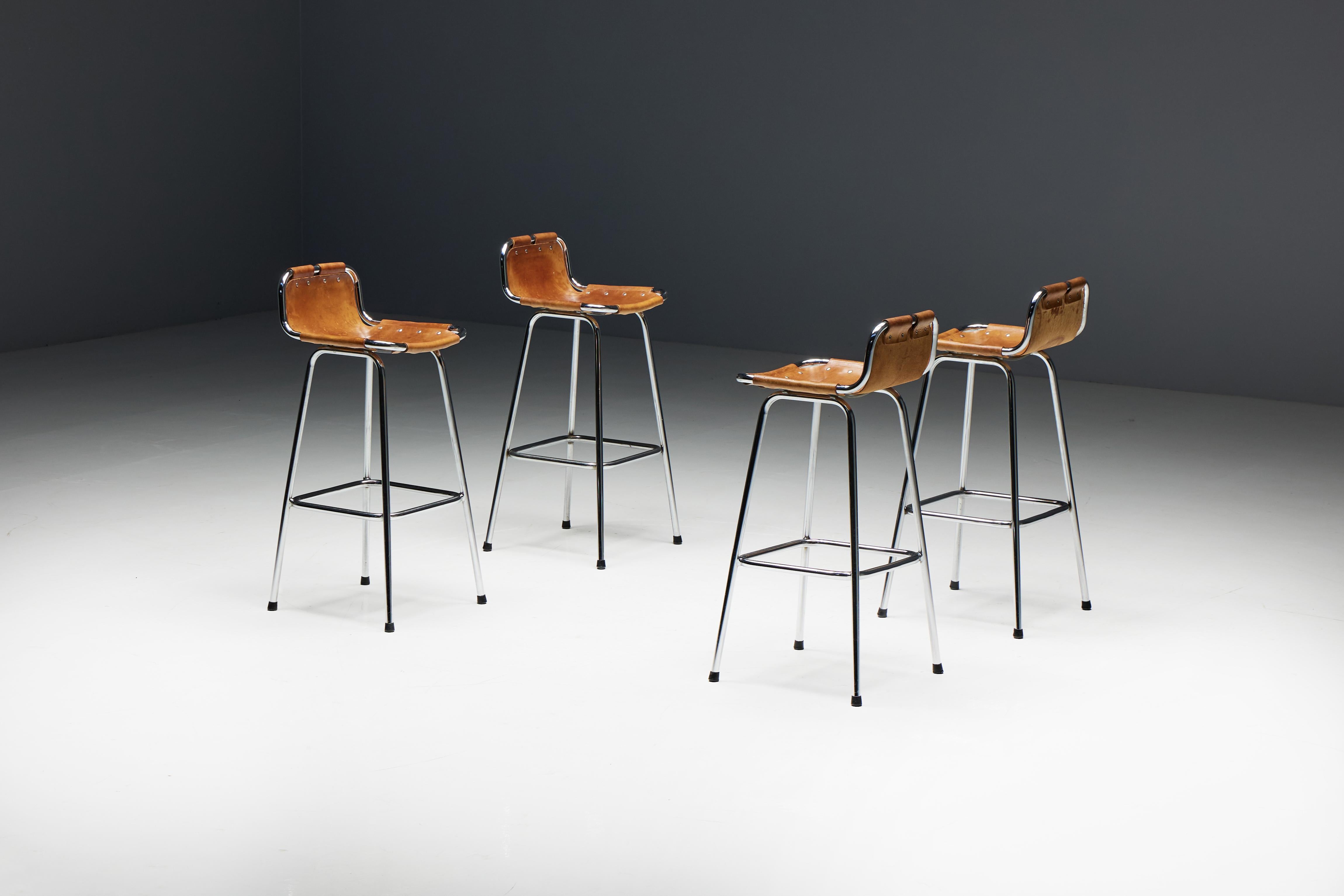 Bar Stools by Charlotte Perriand for Les Arcs, France, 1960s In Excellent Condition For Sale In Antwerp, BE