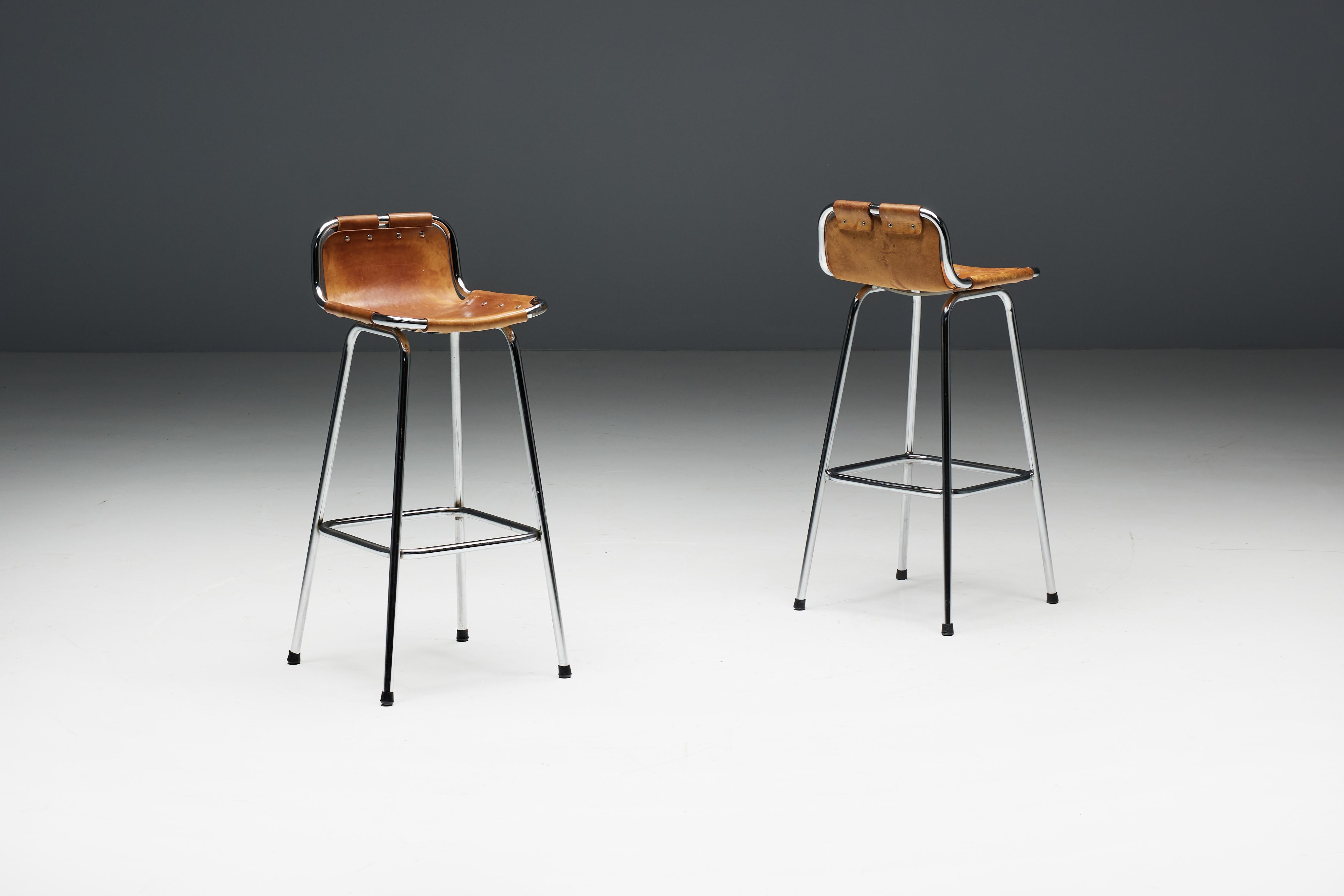 Bar Stools by Charlotte Perriand for Les Arcs, France, 1960s For Sale 1