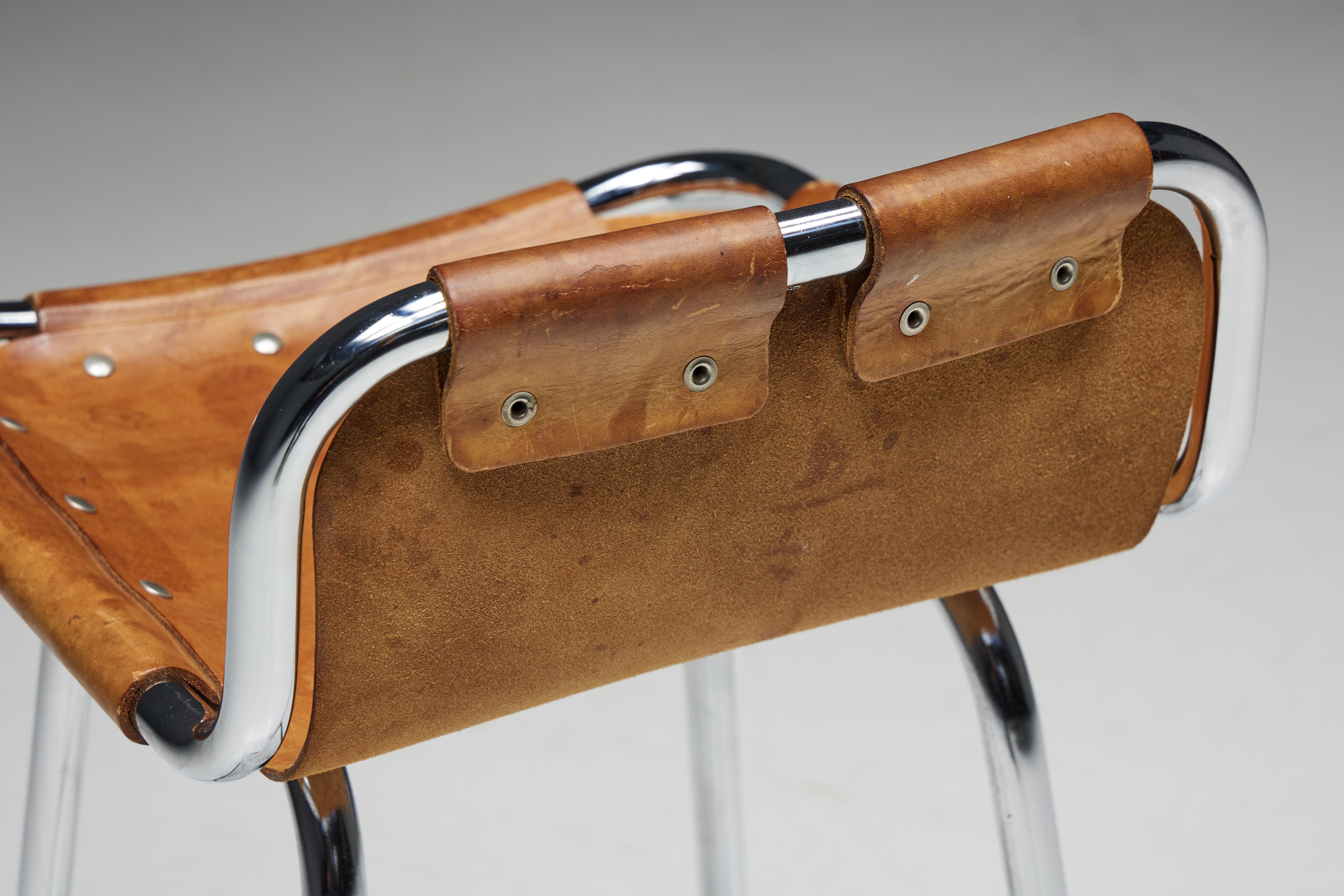Bar Stools by Charlotte Perriand for Les Arcs, France, 1960s For Sale 2