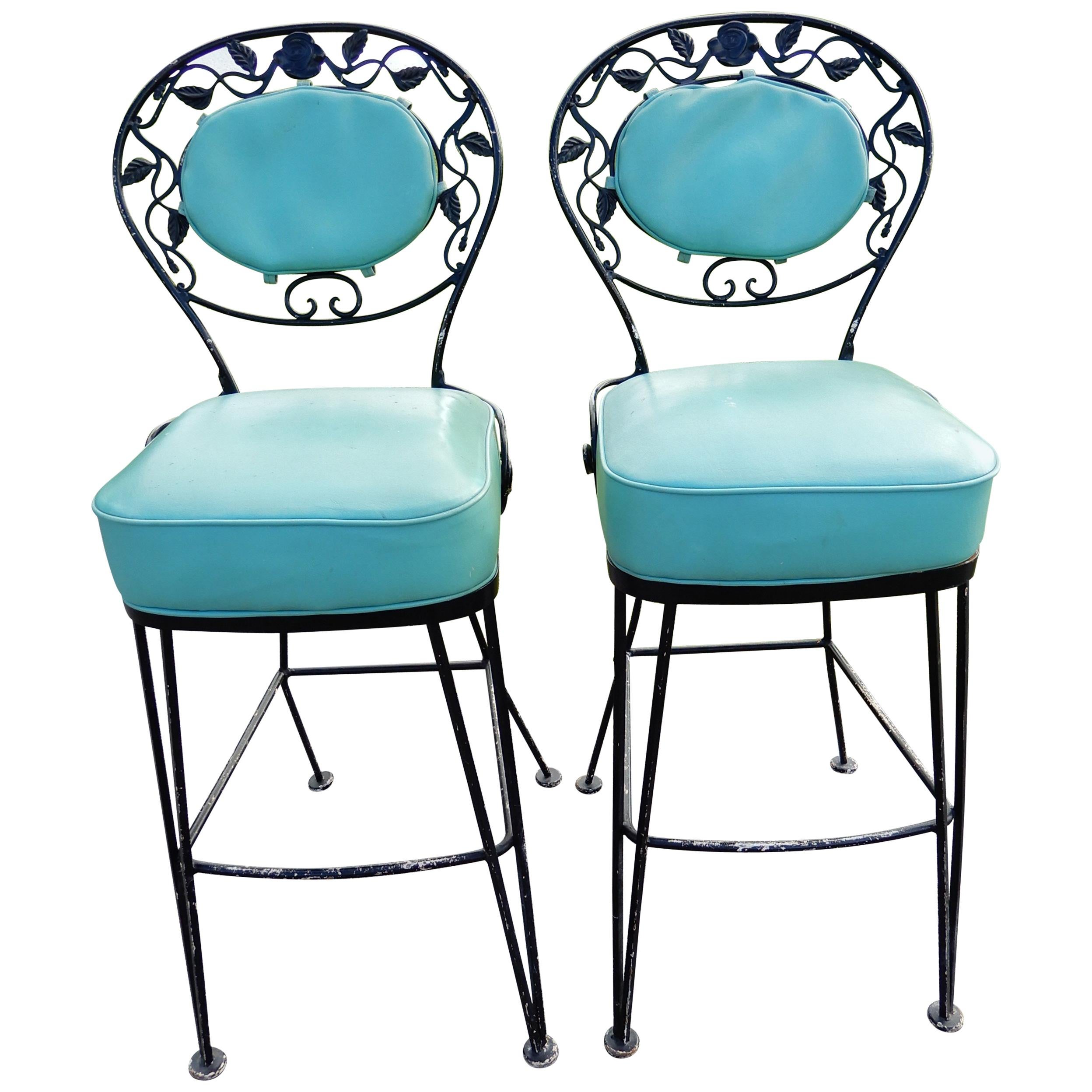 Bar Stools by Woodard Rare For Sale