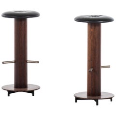 Vintage Bar Stools in Rosewood Produced in Denmark