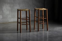 Sgabelli da bar nello stile di Charlotte Perriand, Francia, anni '70