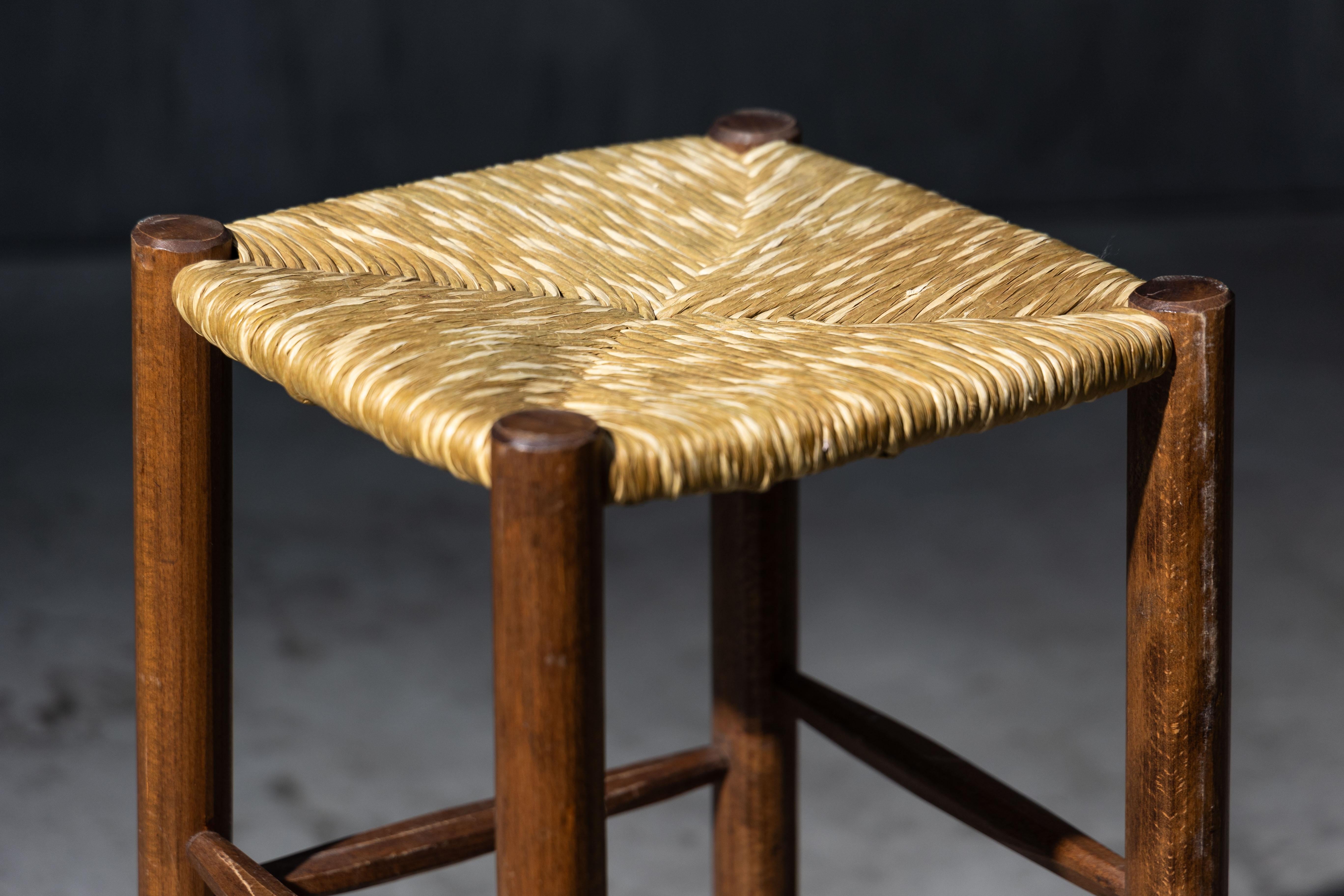 Late 20th Century Bar Stools in the Style of Charlotte Perriand, France, 1970s For Sale