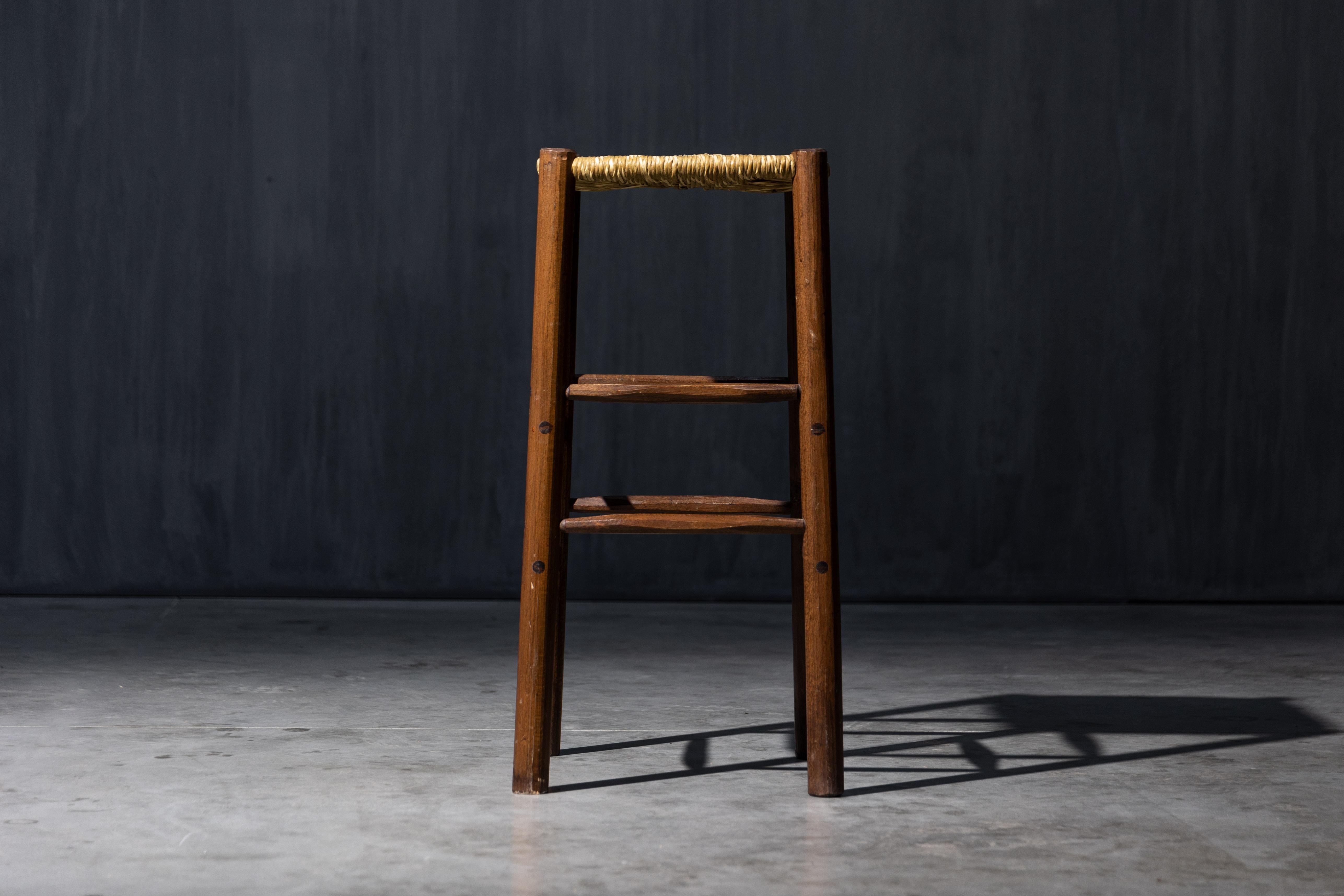 Bar Stools in the Style of Charlotte Perriand, France, 1970s For Sale 1