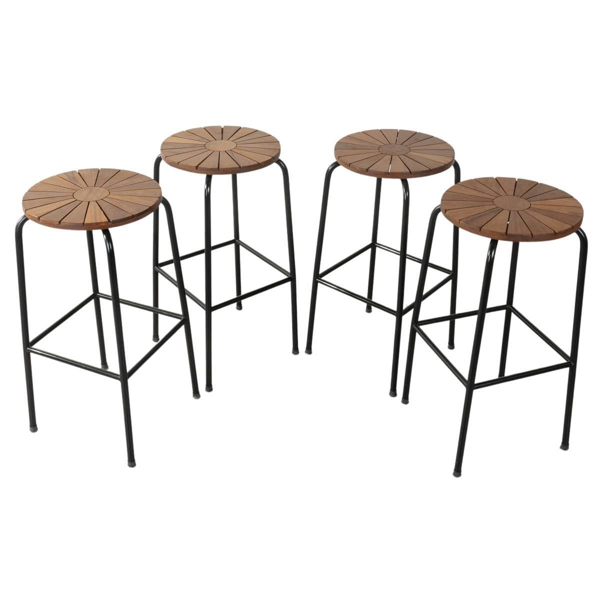Five 1960s Danish Bar Stools by Rosengren Hansen at 1stDibs