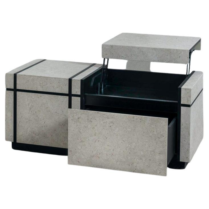 Bar table Desideria (wood and Dekton)