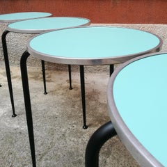 Bar Tables with Colored Formica Top from 1960s