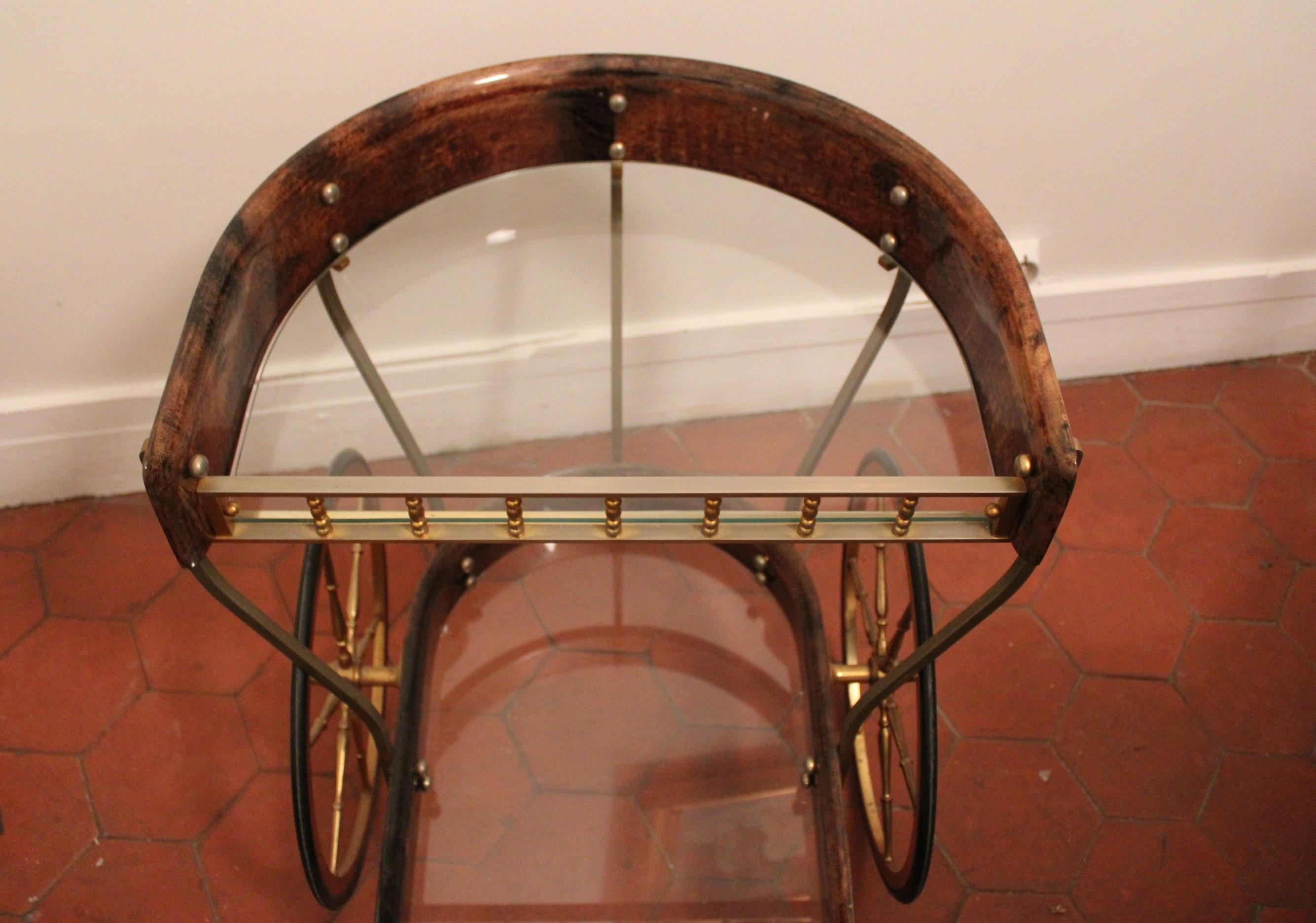 Bar Trolley by Aldo Tura, Italy 20th Century For Sale 6