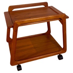 Danish teak bar trolley, Scandinavian Modern style, 1960s