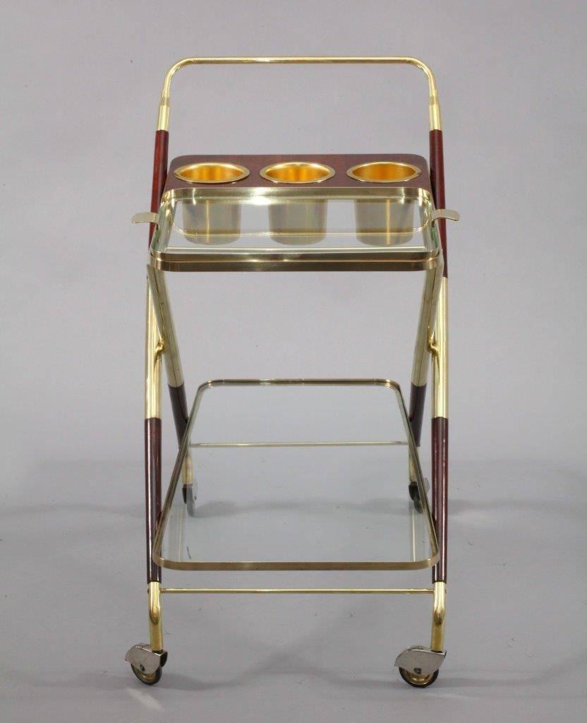 Italian Bar Trolley Designed Cesare Lacca, Italy, 1950