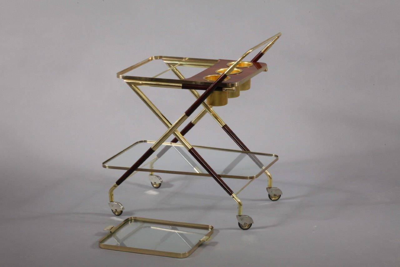 Bar Trolley Designed Cesare Lacca, Italy, 1950 In Excellent Condition In Vienna, Vienna