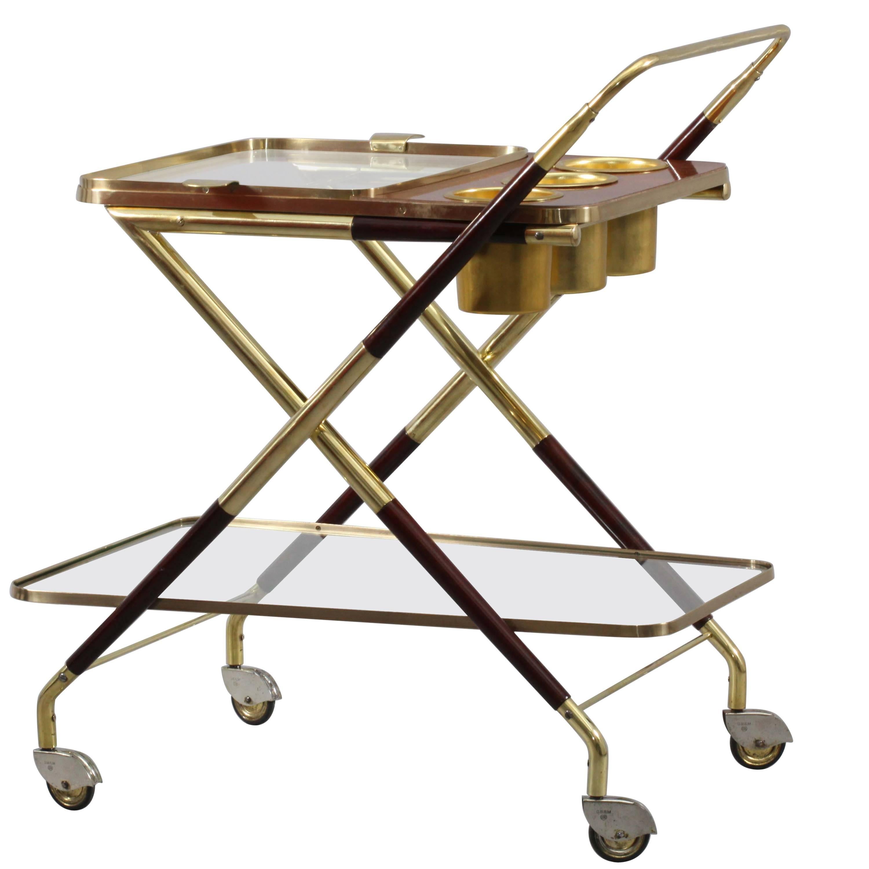 Bar Trolley Designed Cesare Lacca, Italy, 1950